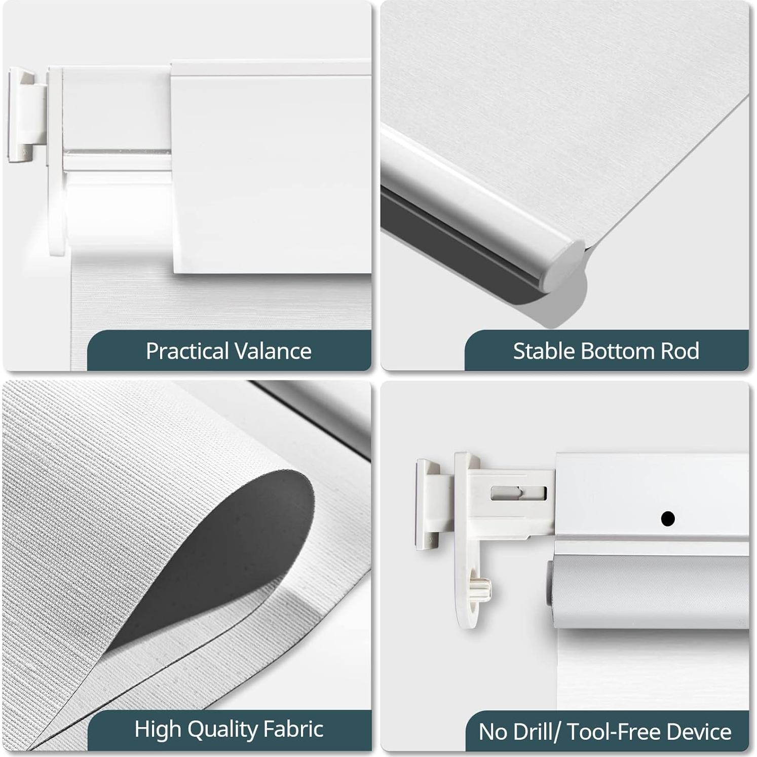 Persianas Automáticas Motorizadas Hapadif 86x182 cm Blanco