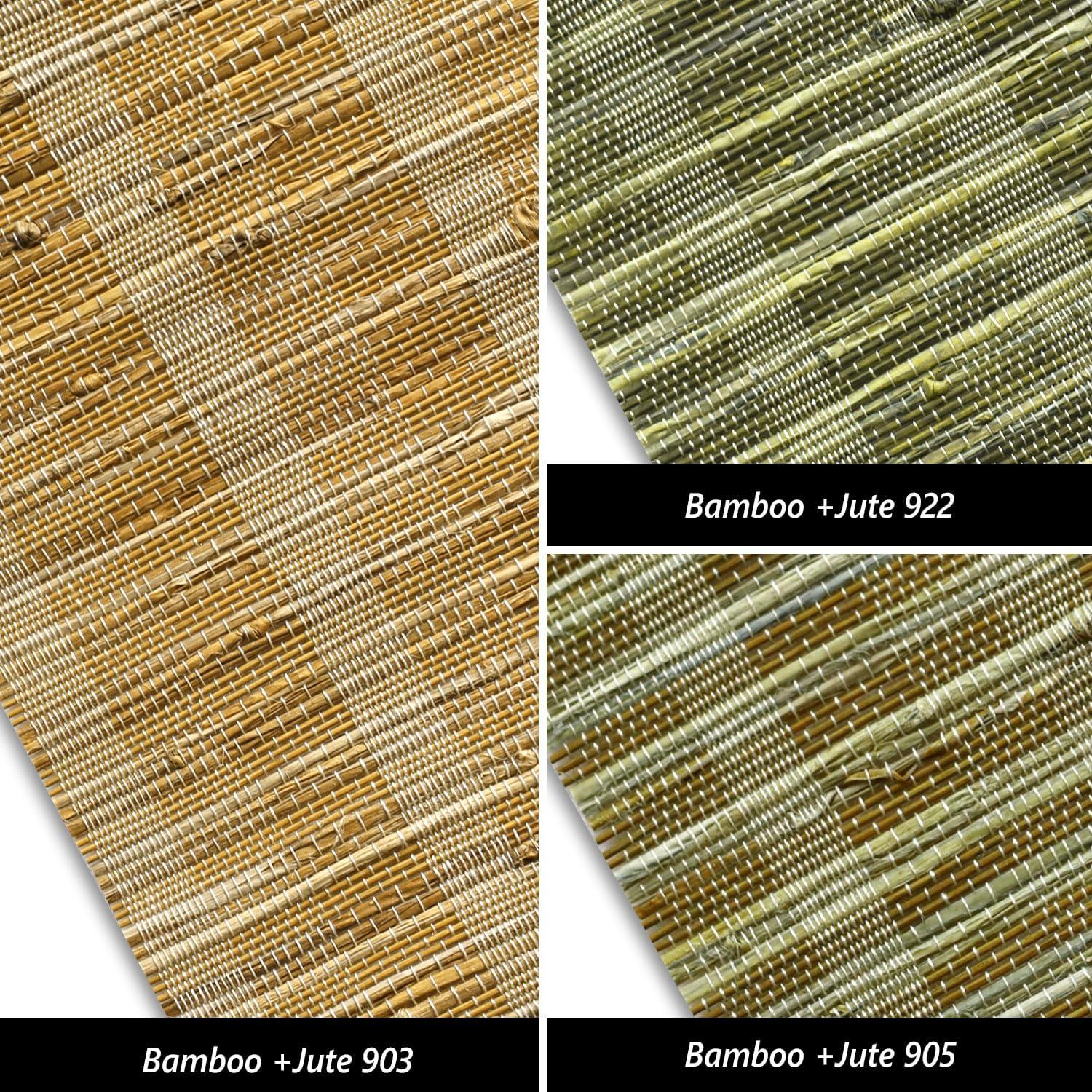 Persiana Motorizada SmartWings de Madera Tejida Natural 12.7x25.4cm