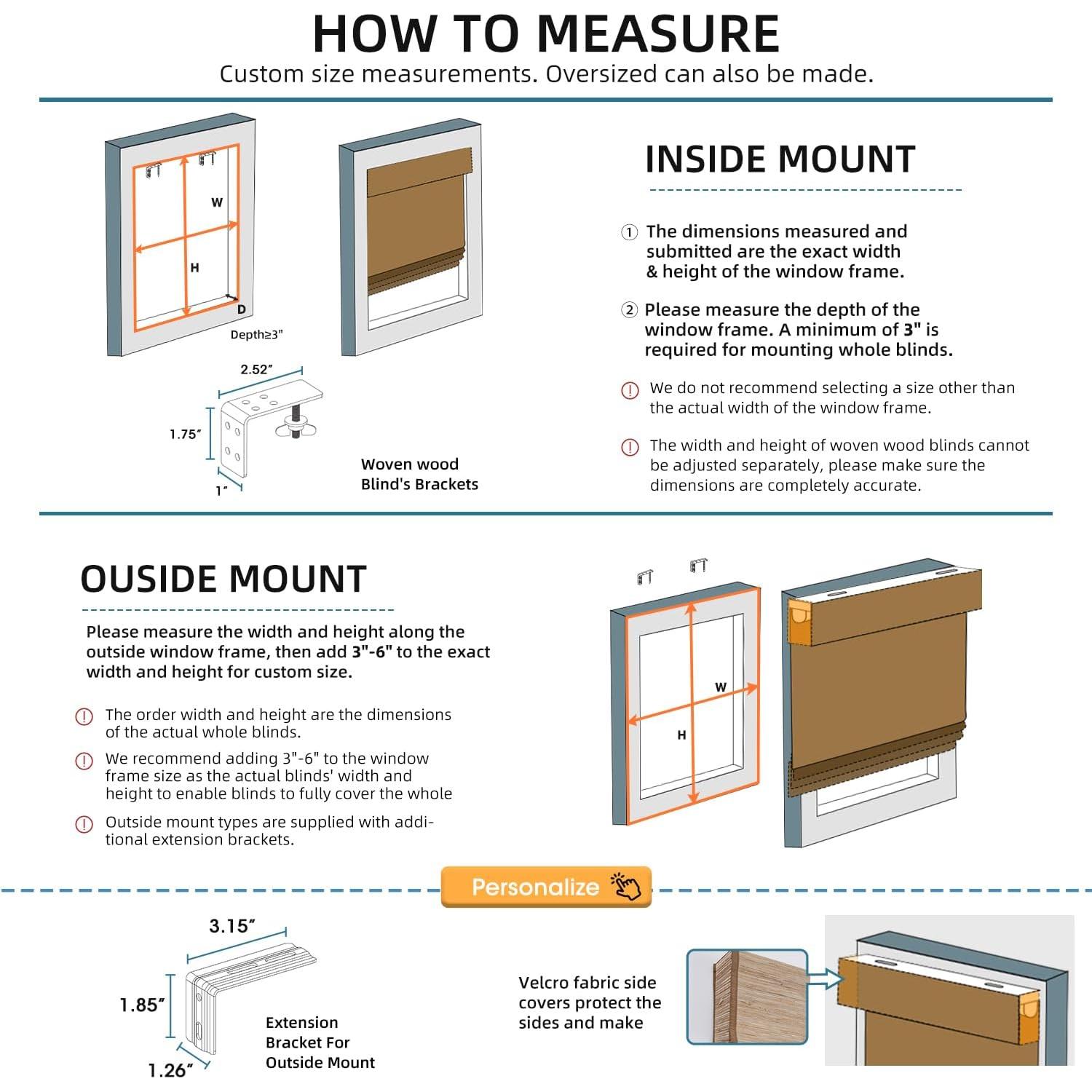 Persiana Motorizada SmartWings de Madera Tejida Natural 12.7x25.4cm