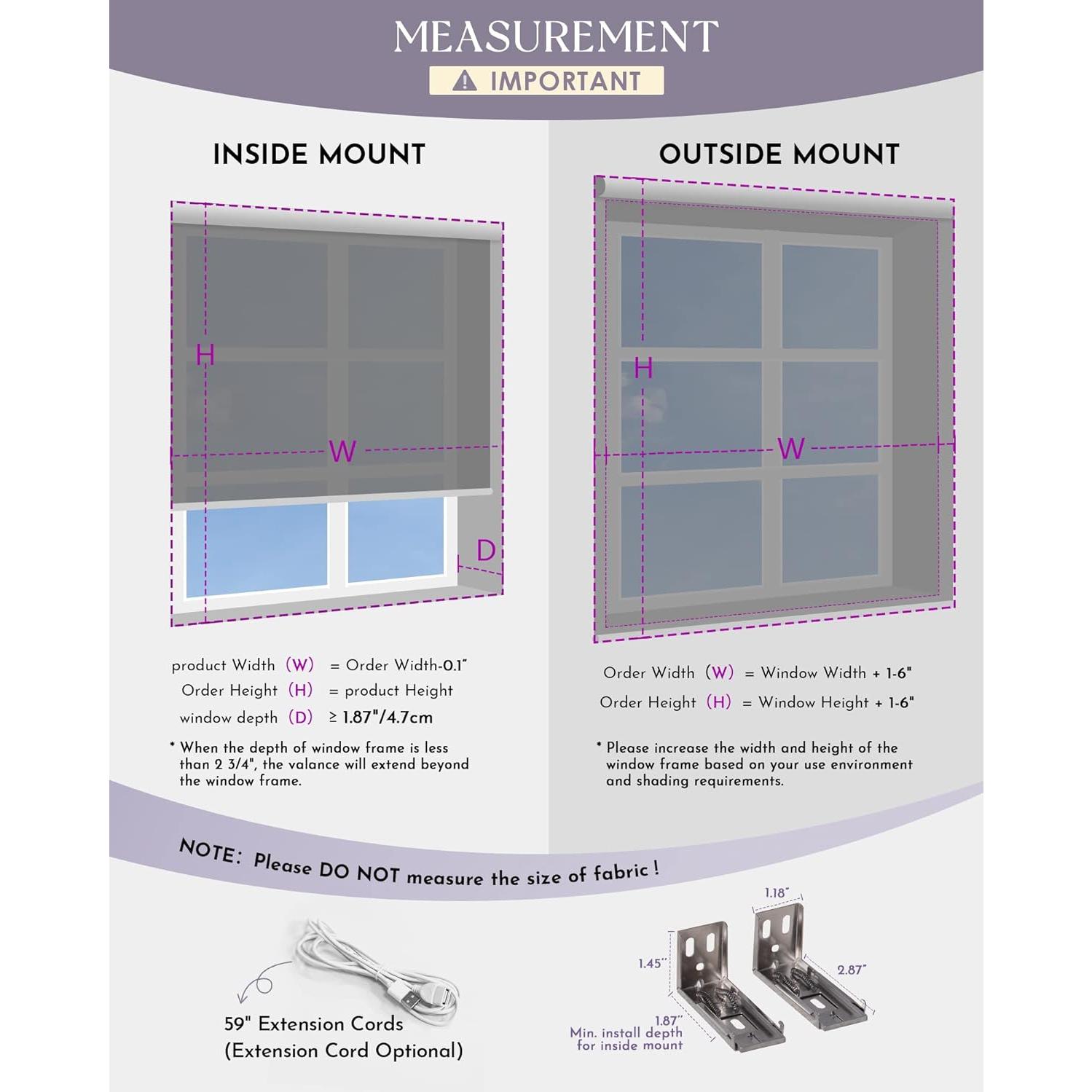 Cortina Enrollable Motorizada Graywind 100% Oscurecimiento Negro