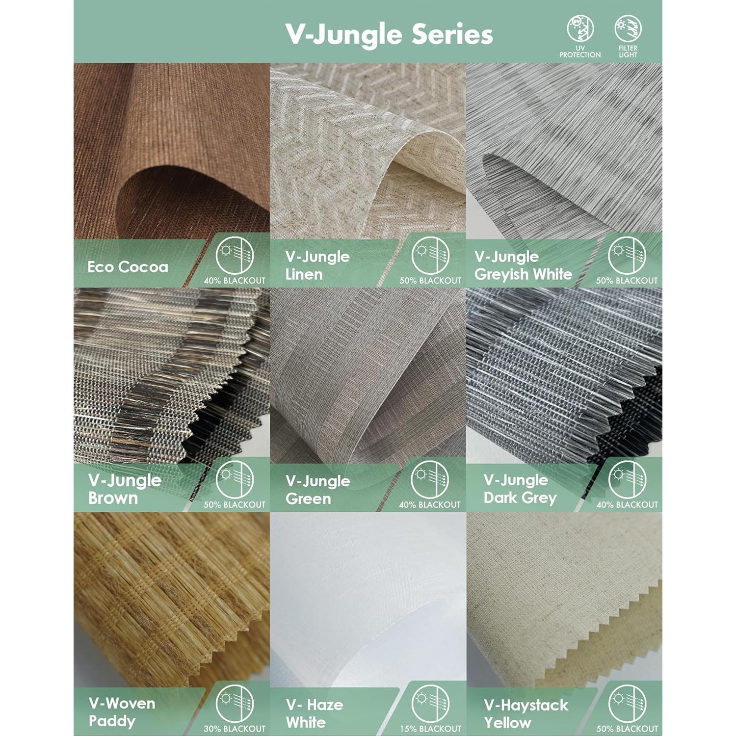 Persianas Motorizadas Yoolax 152x152 cm Filtrantes Luz