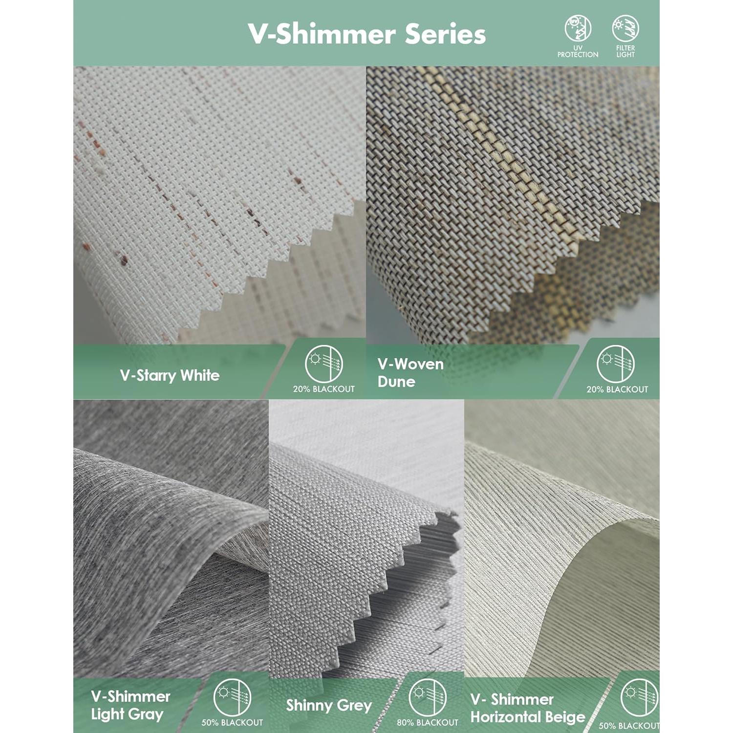 Persianas Motorizadas Yoolax 152x152 cm Filtrantes Luz