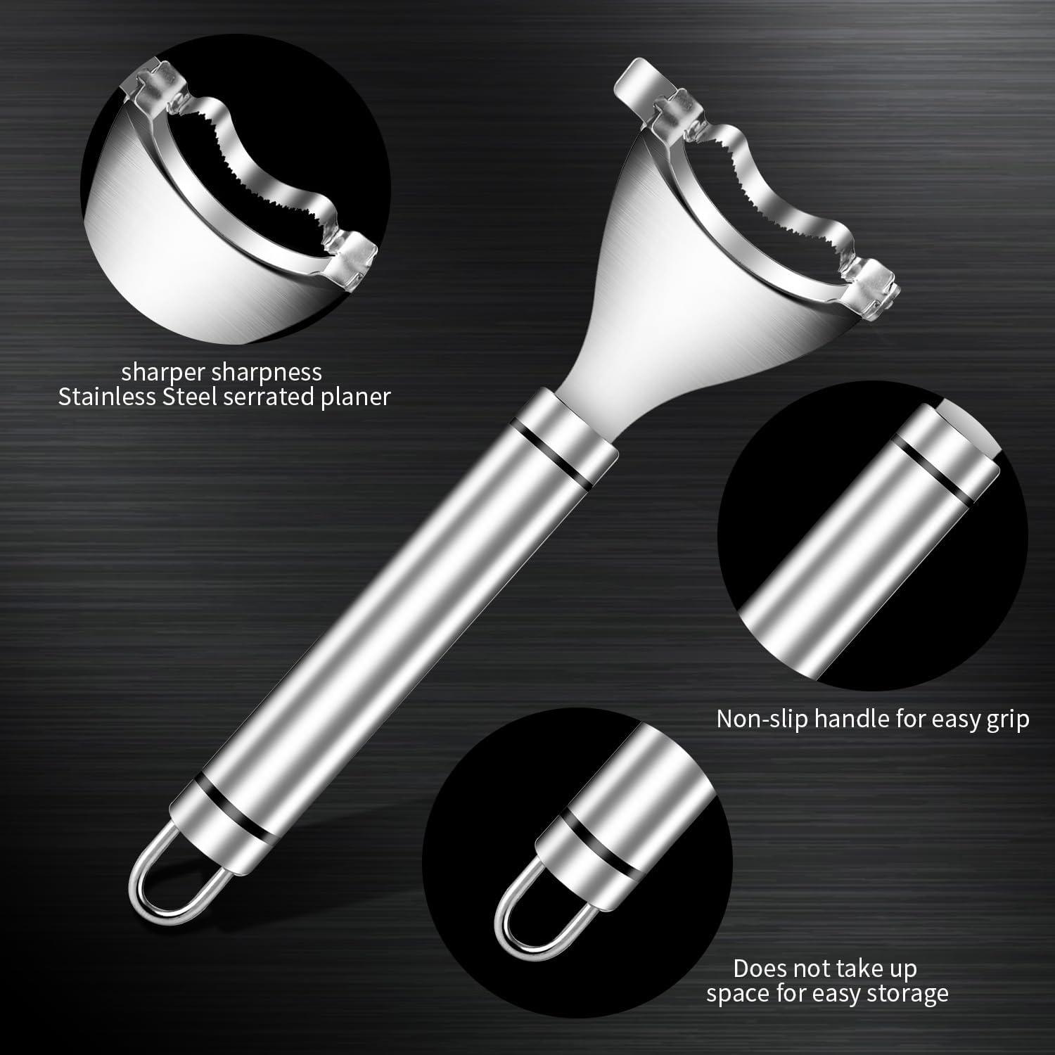 Pelador de Maíz Perla Dorada Acero Inoxidable Ergonómico