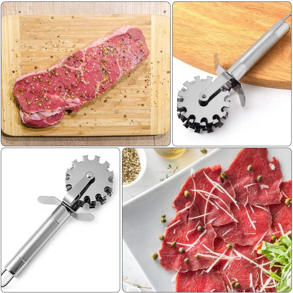 Rodillo Aplanador de Carne DOITOOL Acero Inoxidable 19.3cm