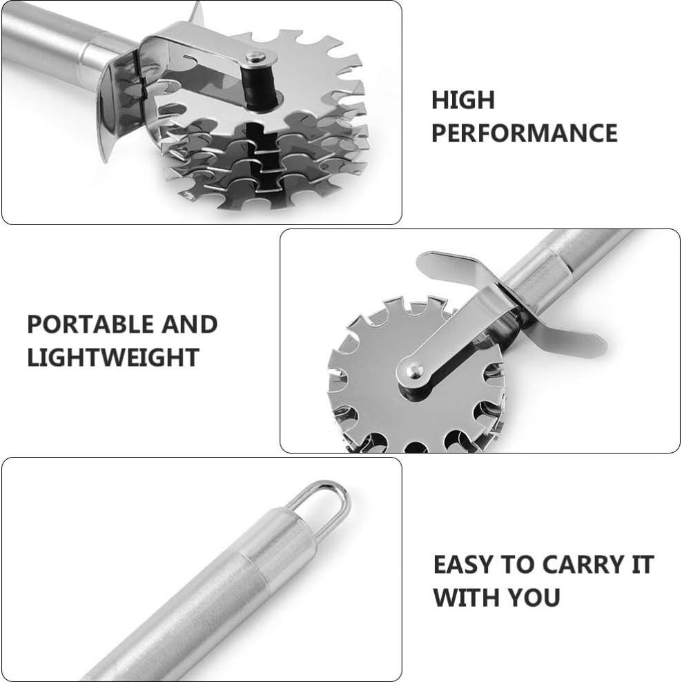 Rodillo Aplanador de Carne DOITOOL Acero Inoxidable 19.3cm