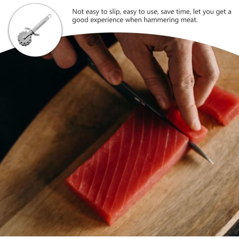 Rodillo Aplanador de Carne DOITOOL Acero Inoxidable 19.3cm