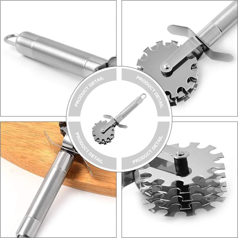 Rodillo Aplanador de Carne DOITOOL Acero Inoxidable 19.3cm