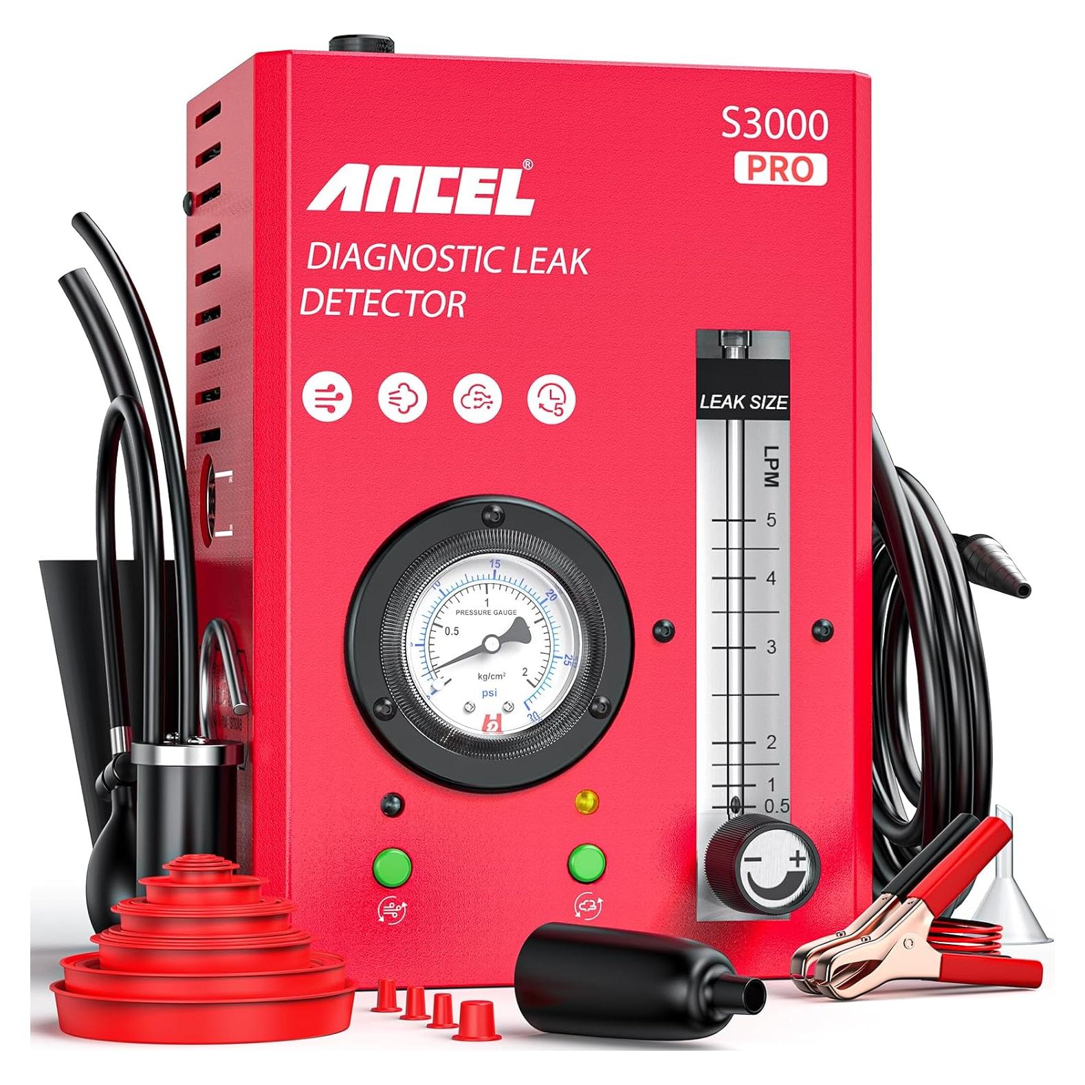 ANCEL S3000 PRO Máquina de Humo Automotriz con Manómetro