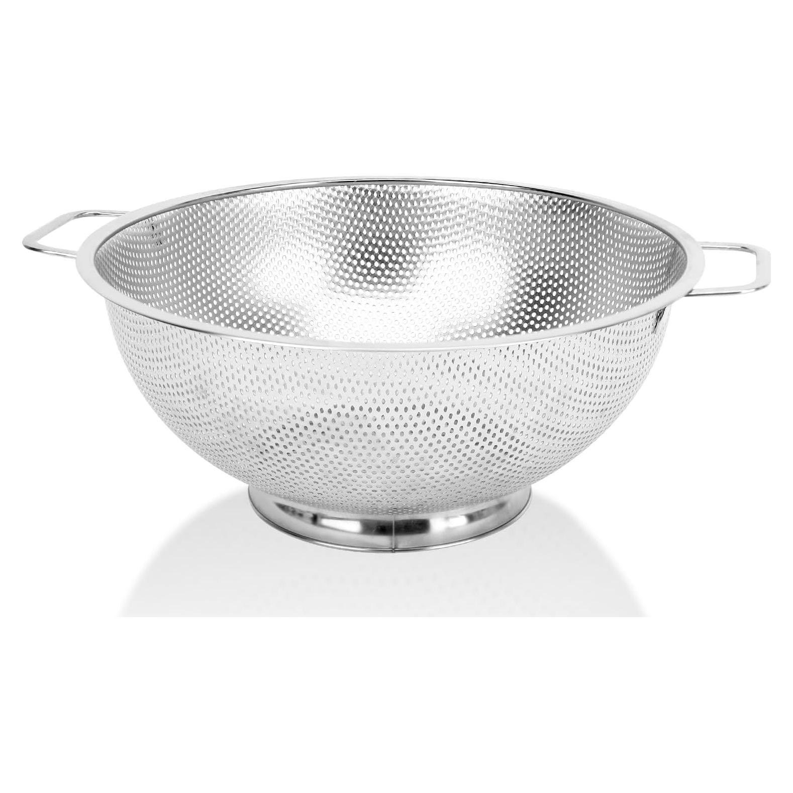 Colador de Acero Inoxidable Kteniy 2,84L Apto Lavavajillas