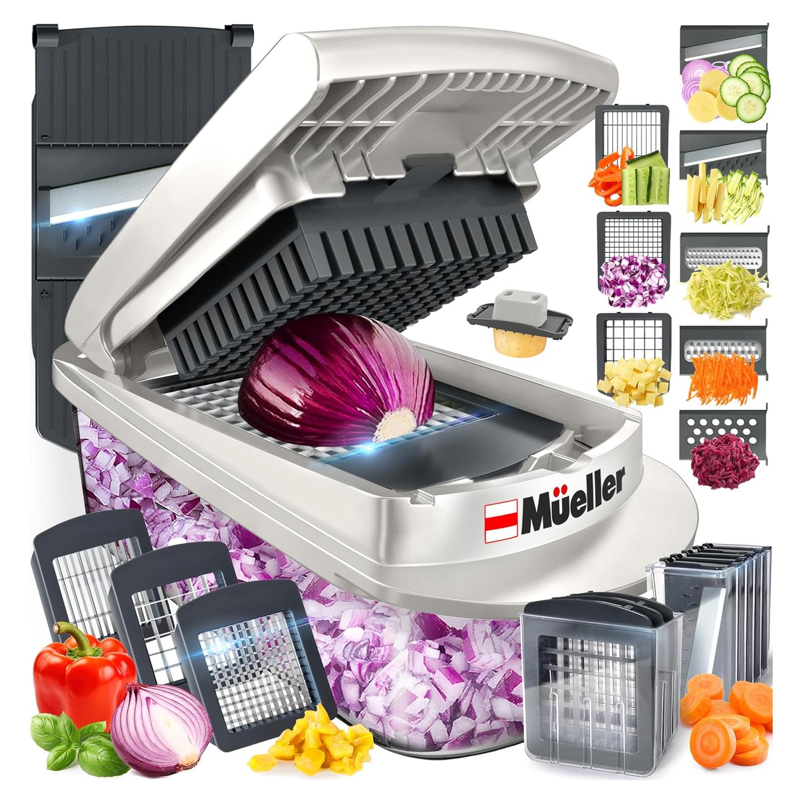 Picador de Verduras Mueller Pro 10 en 1 8 Cuchillas 1.12 kg