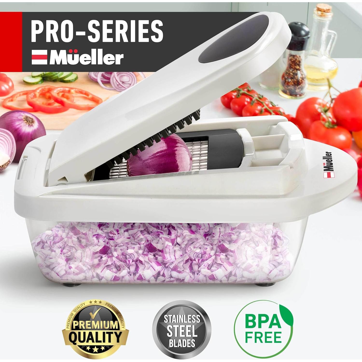 Picador de Verduras Mueller Pro 10 en 1 8 Cuchillas 1.12 kg