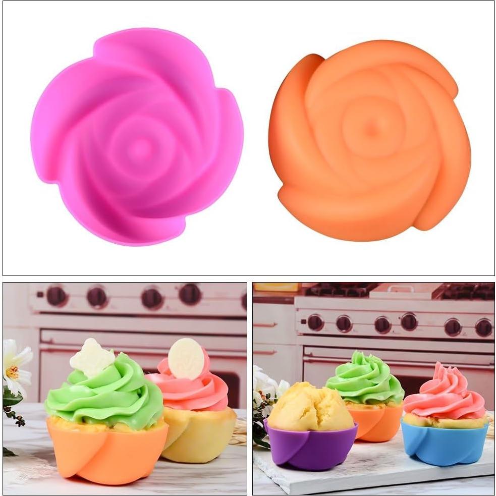 Moldes de Silicona CAKETIME 24 Piezas Reutilizables