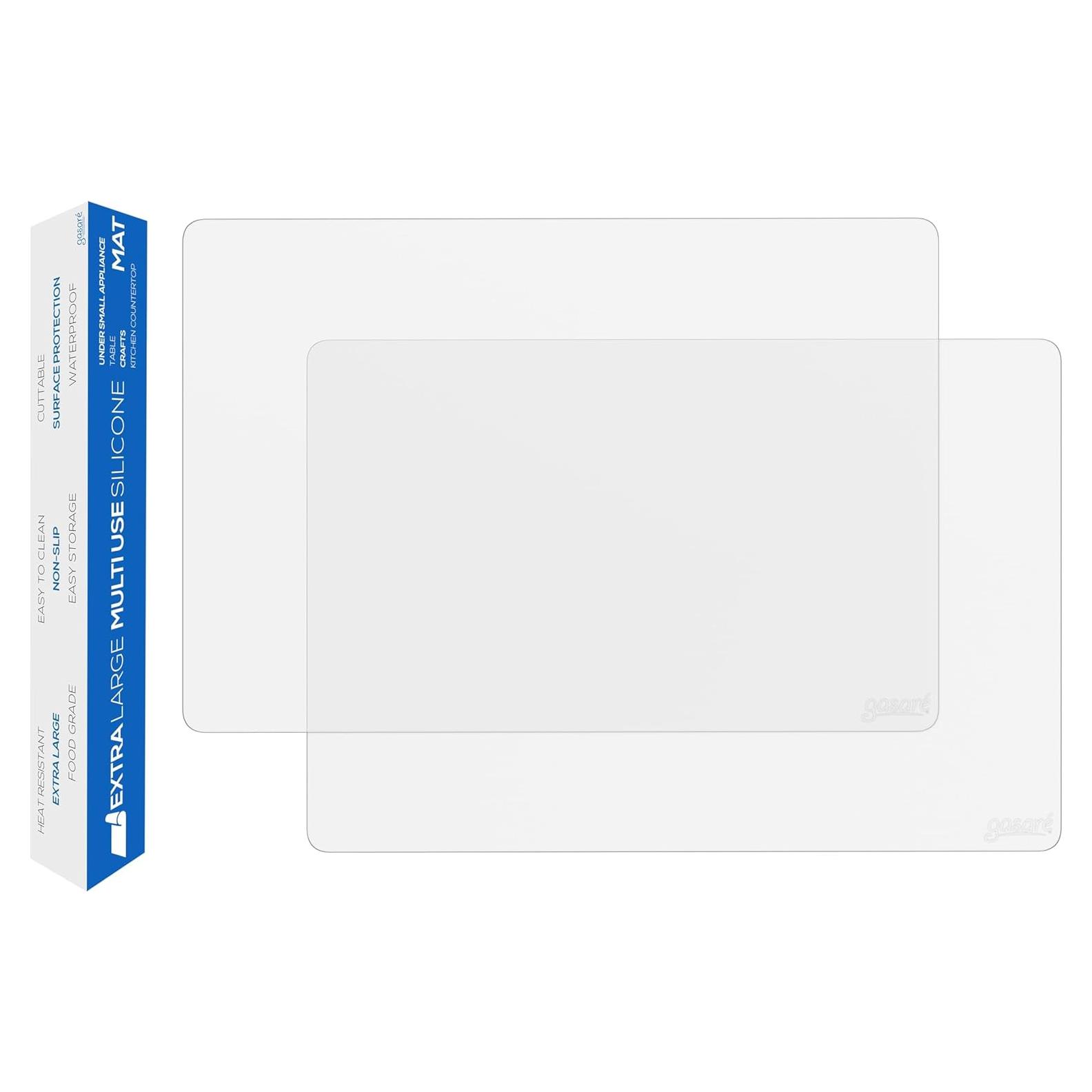 GASARÉ Set de 2 Alfombrillas Silicona Antideslizantes 63,5x43,2cm