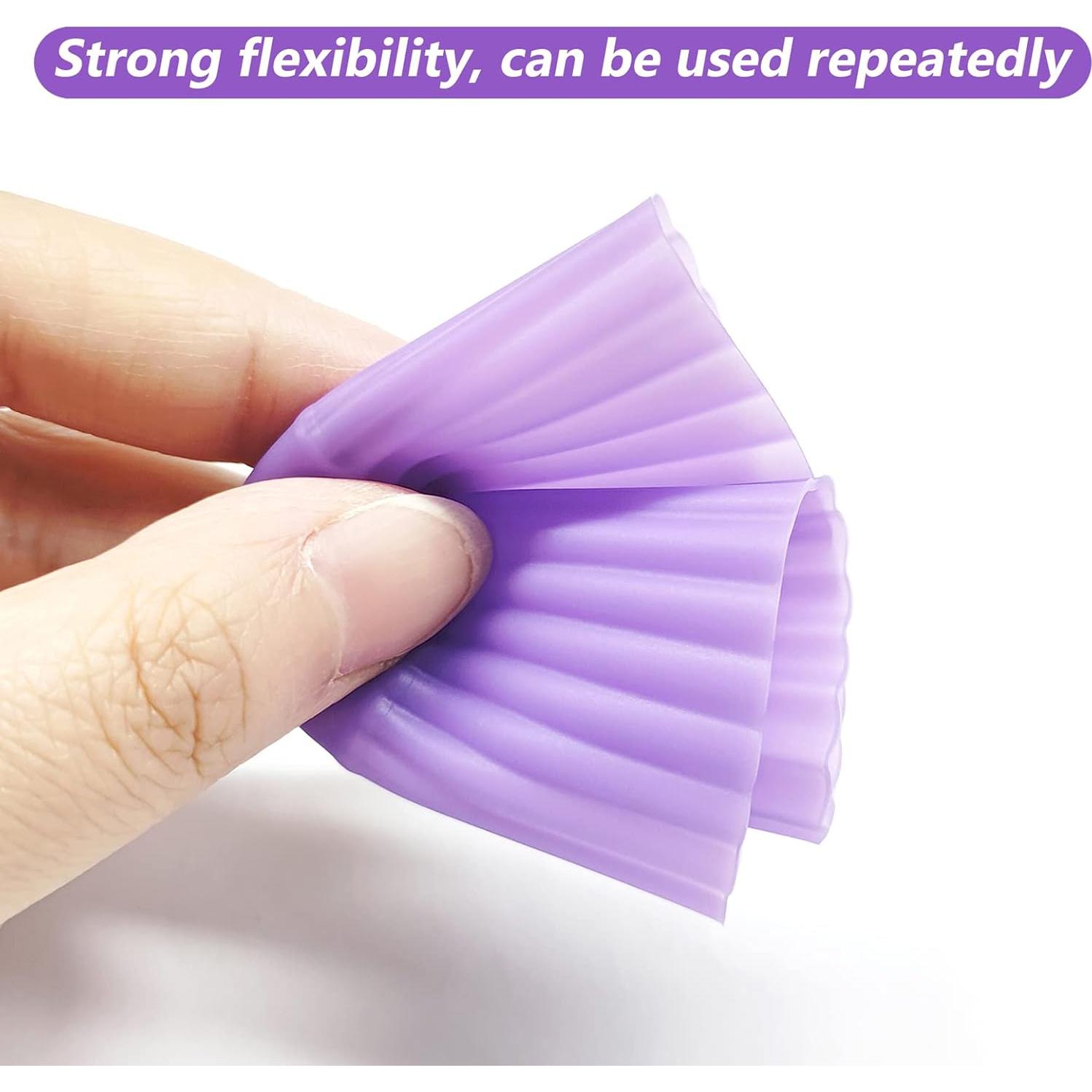 28 Tazas de Hornear Silicona YOLCAR 6,7 cm Reutilizables