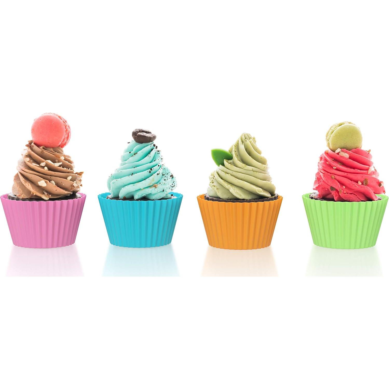 Soportes de Mini Cupcakes Bakerpan 24 Piezas Silicona