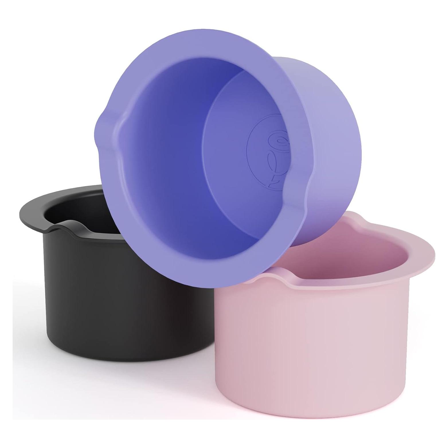 Forro de cera de silicona 14oz 3pcs diámetro 9cm reutilizable