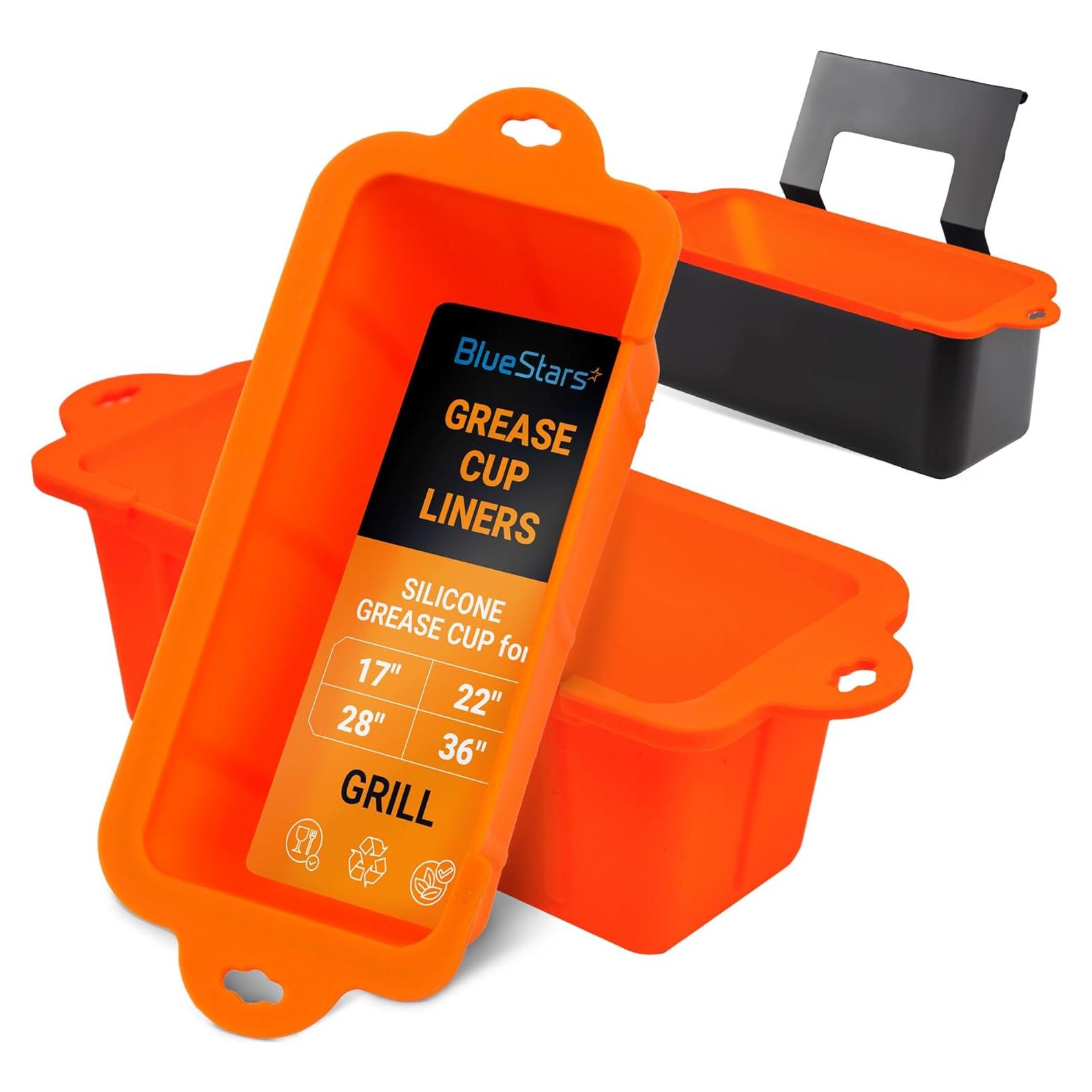 Funda de Silicona para Grasa BlueStars 2 Unidades 0.86L Naranja