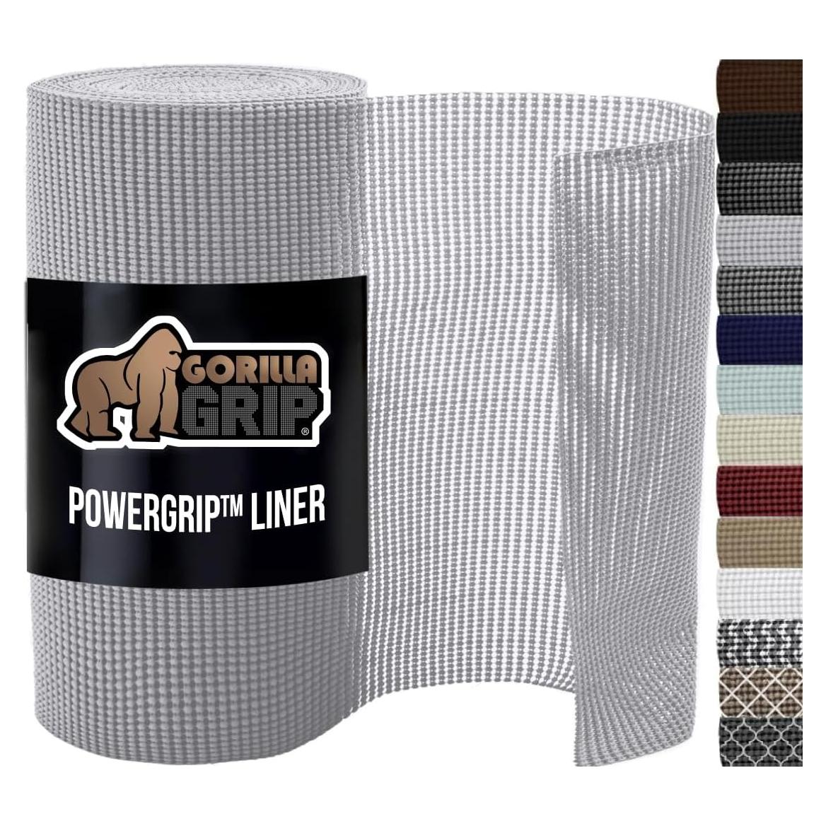 Forro No Adhesivo GORILLA GRIP 61x914 cm Gris Claro
