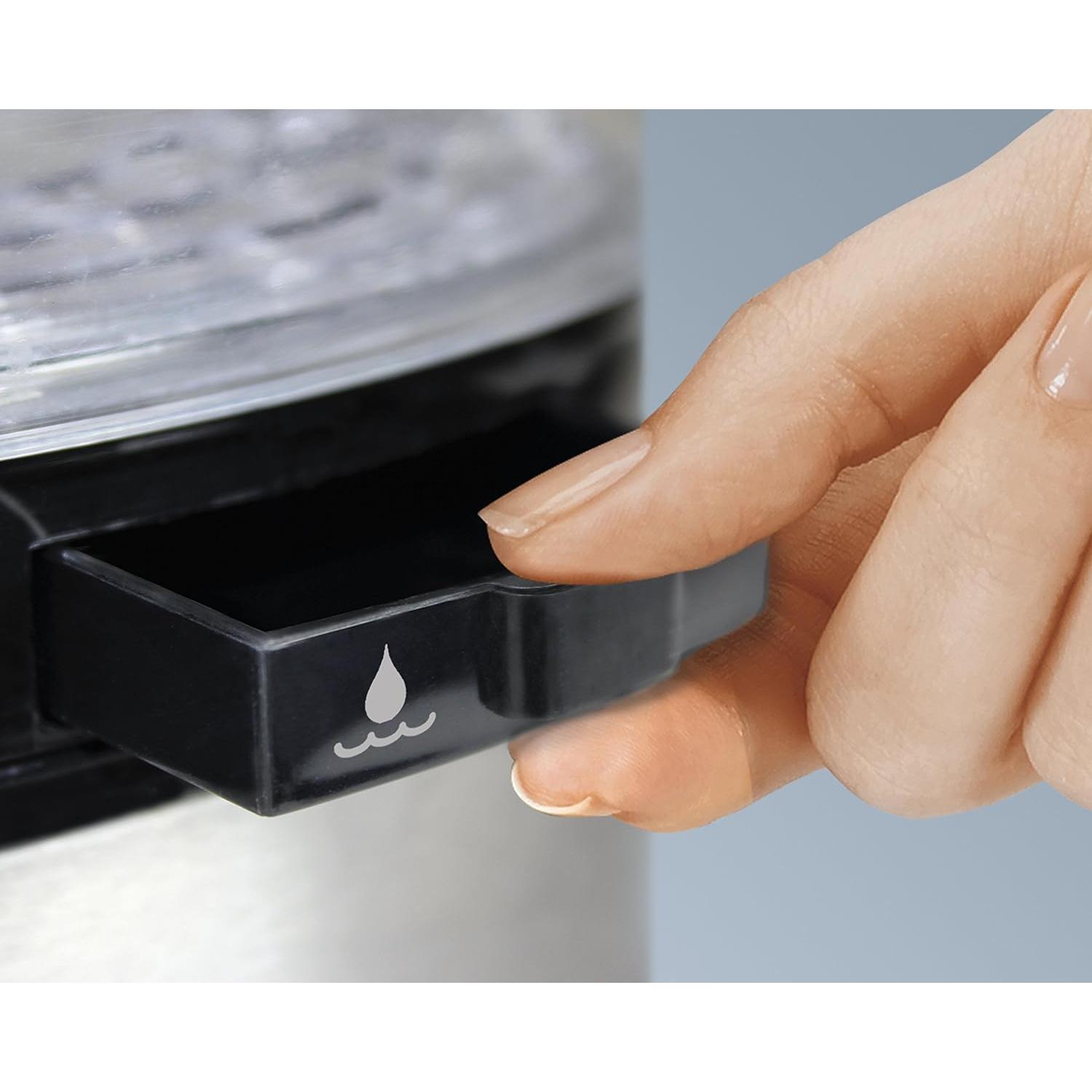 Cocedor Digital Hamilton Beach 5.5L Apilable Negro Acero