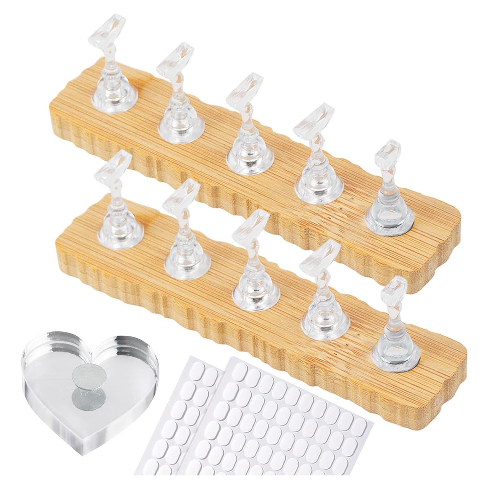 Soporte de Madera para Práctica de Uñas ESUOHYM Mediano