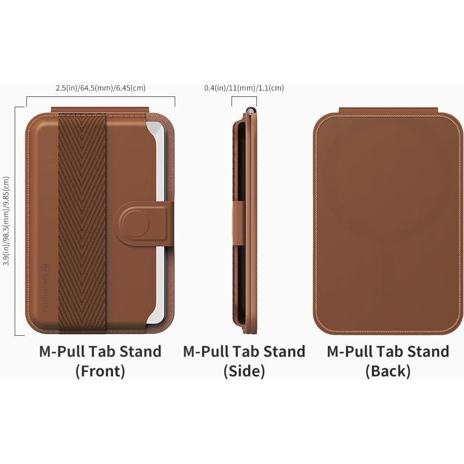 Cartera Magnética Sinjimoru para iPhone 16/15/14/13/12 Marrón