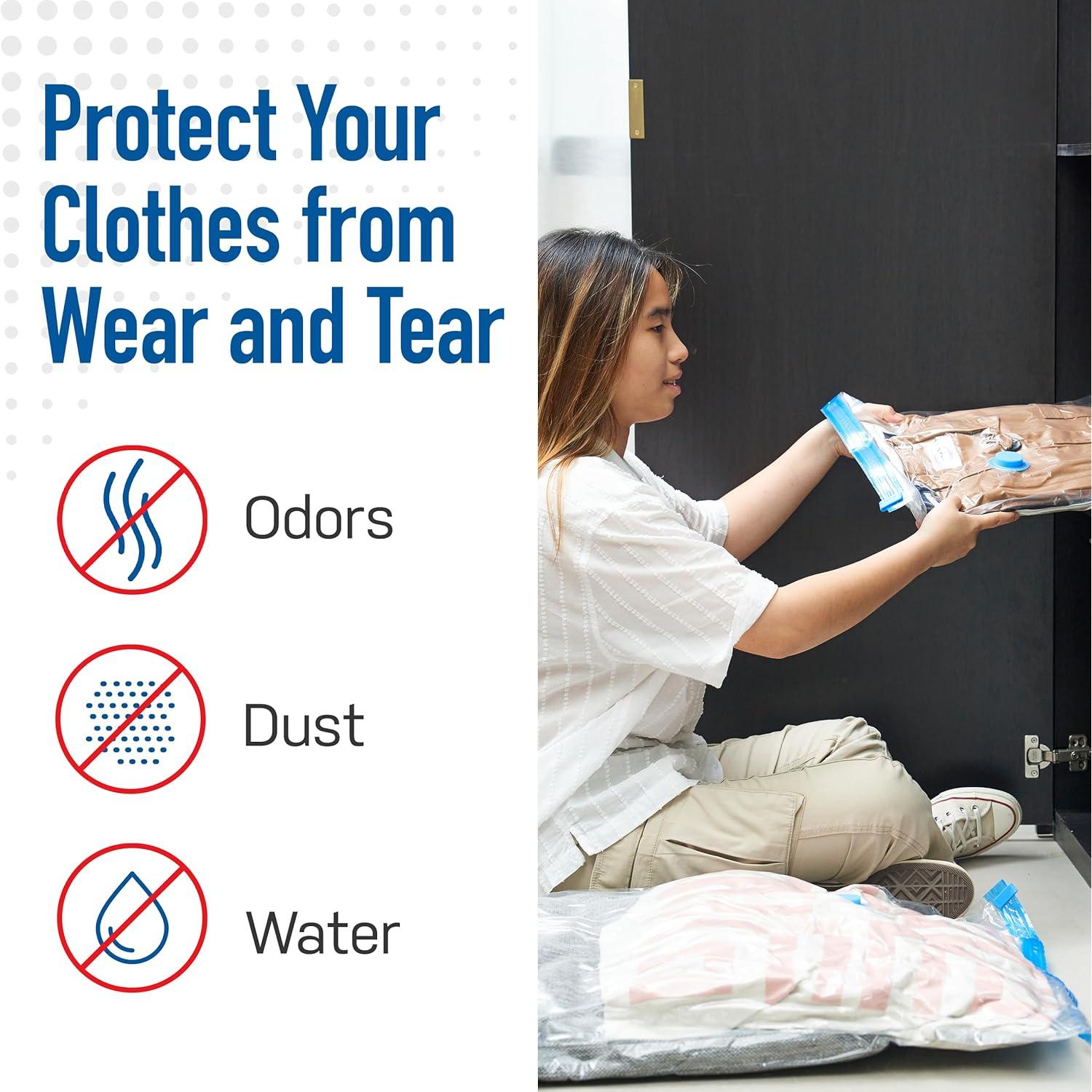 Paquete 10 Bolsas Almacenamiento Vacío Spacesaver 4M 3L 3XL