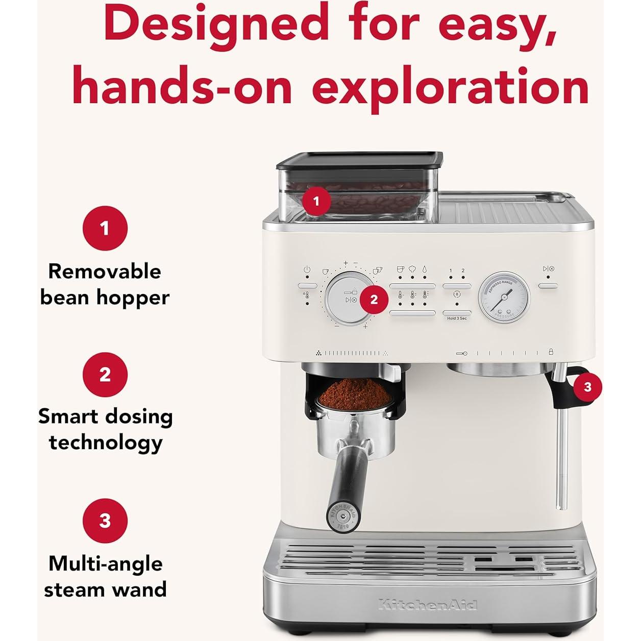 Máquina de Espresso Semiautomática KitchenAid KES6551 10.67kg
