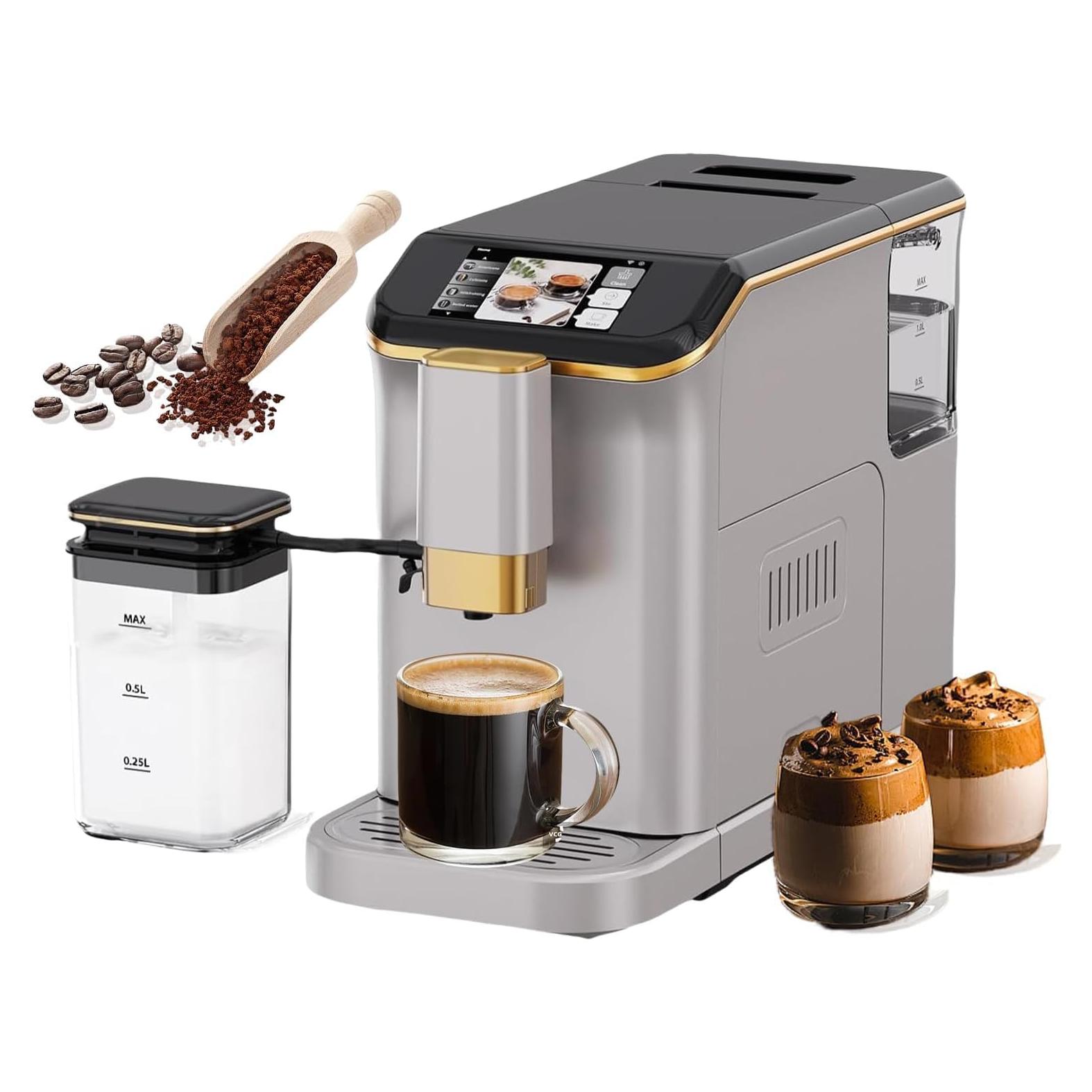 Máquina de Espresso Automática GarveeHome 1350W con Espumador