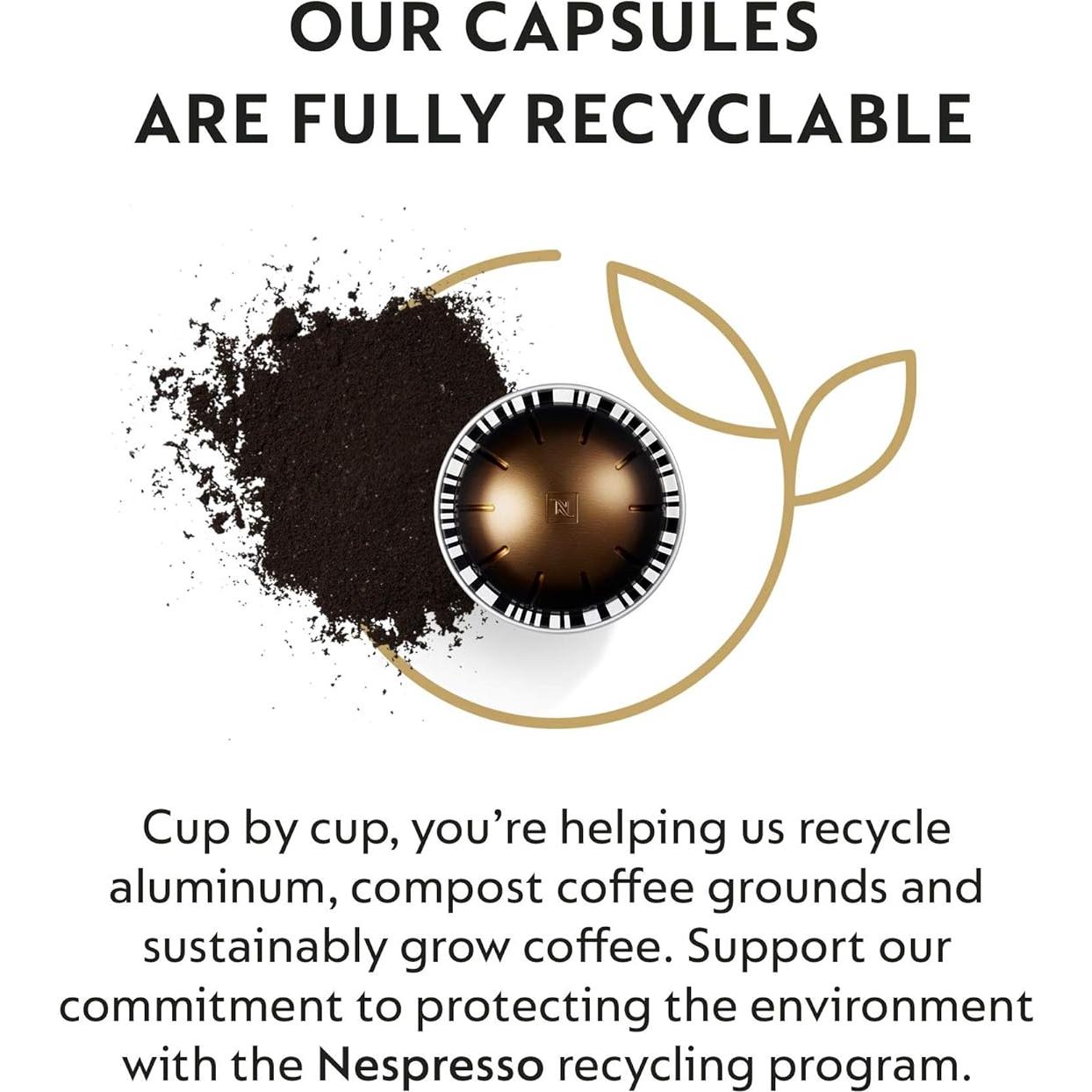 Cápsulas Nespresso Vertuo Doble Espresso Chiaro 30 Unidades