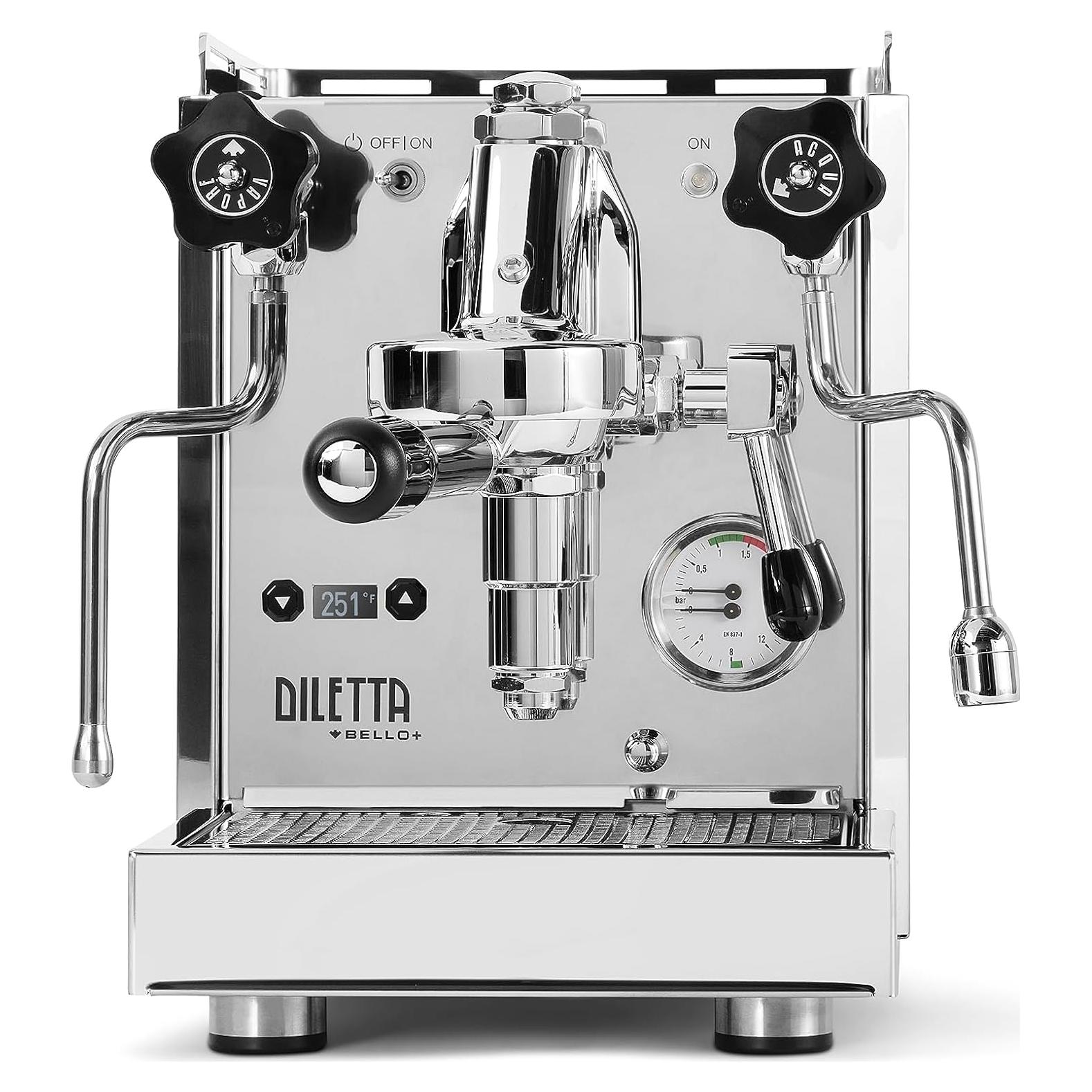 Máquina de Espresso Diletta Bello+ Acero Inoxidable 26.31kg