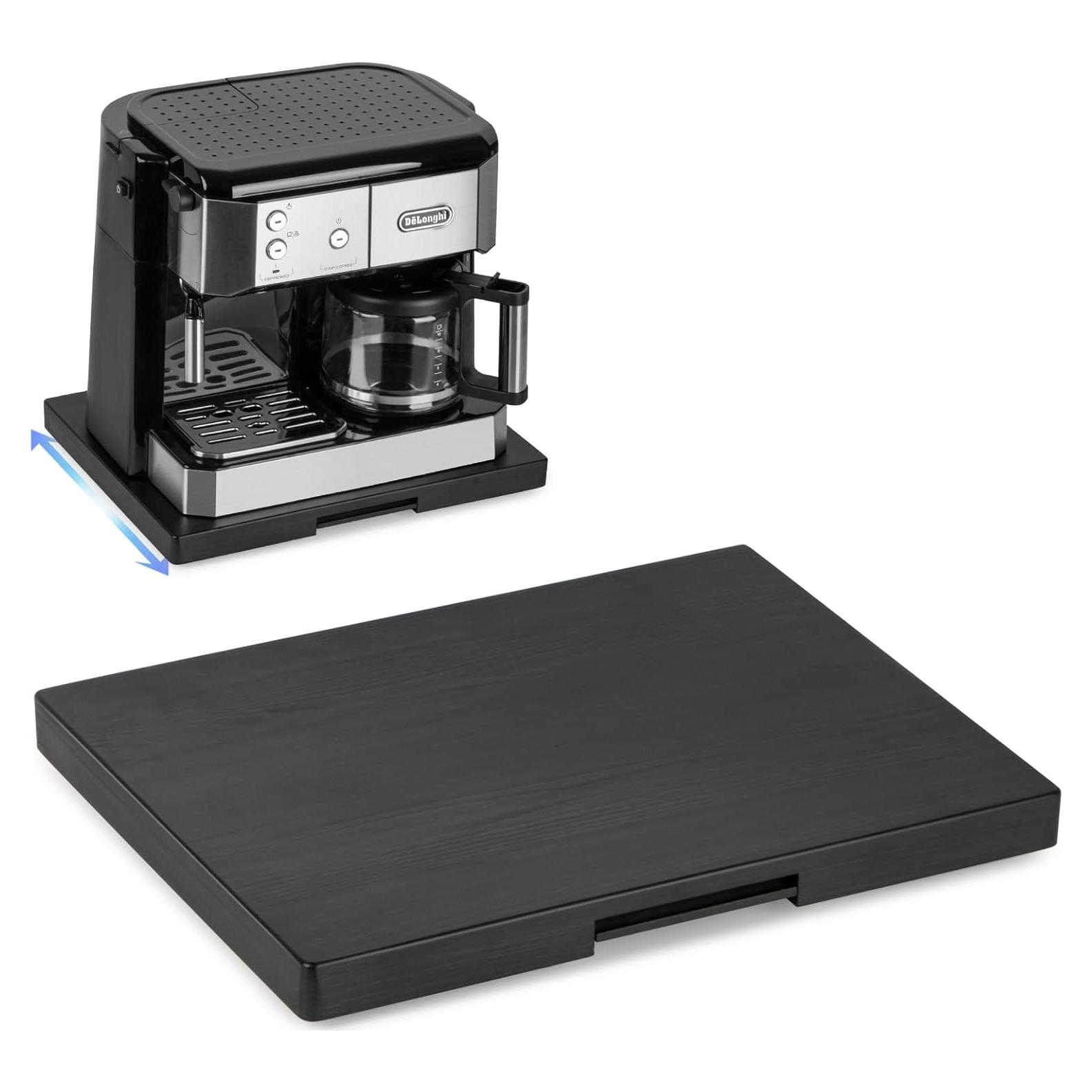 Deslizador de encimera ANBOXIT de madera 39x30 cm negro