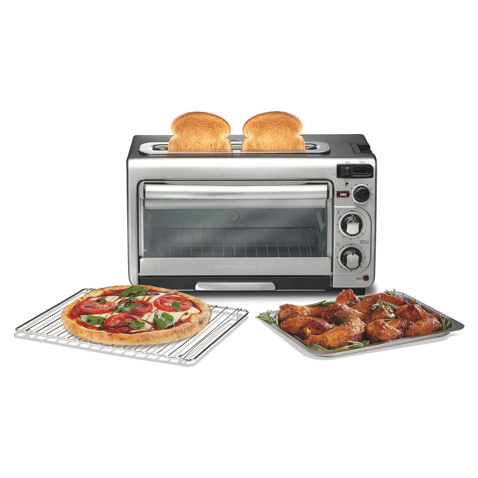 Horno Tostador 2-en-1 Hamilton Beach Acero Inoxidable 16.5L