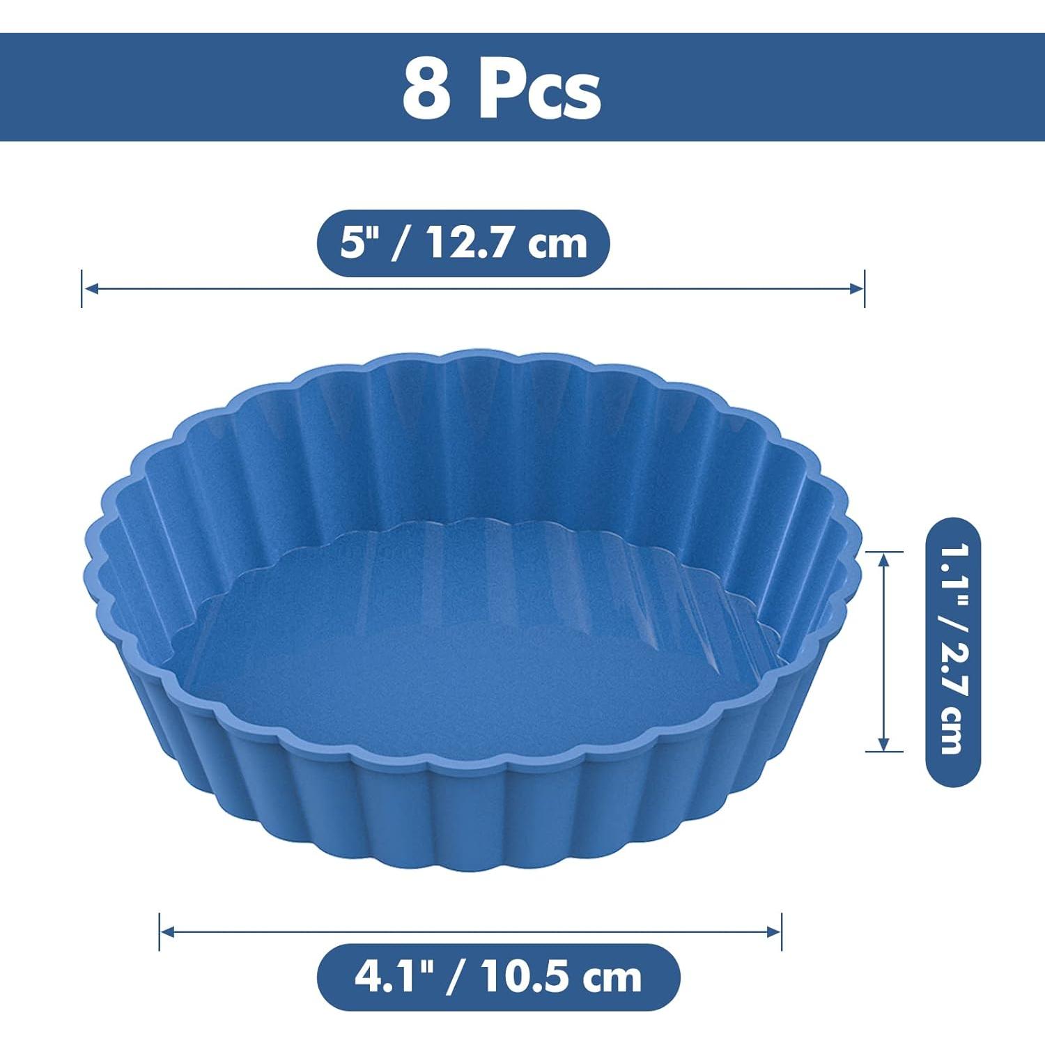 Moldes de Silicona Webake 8 Pack Redondos 12,7 cm
