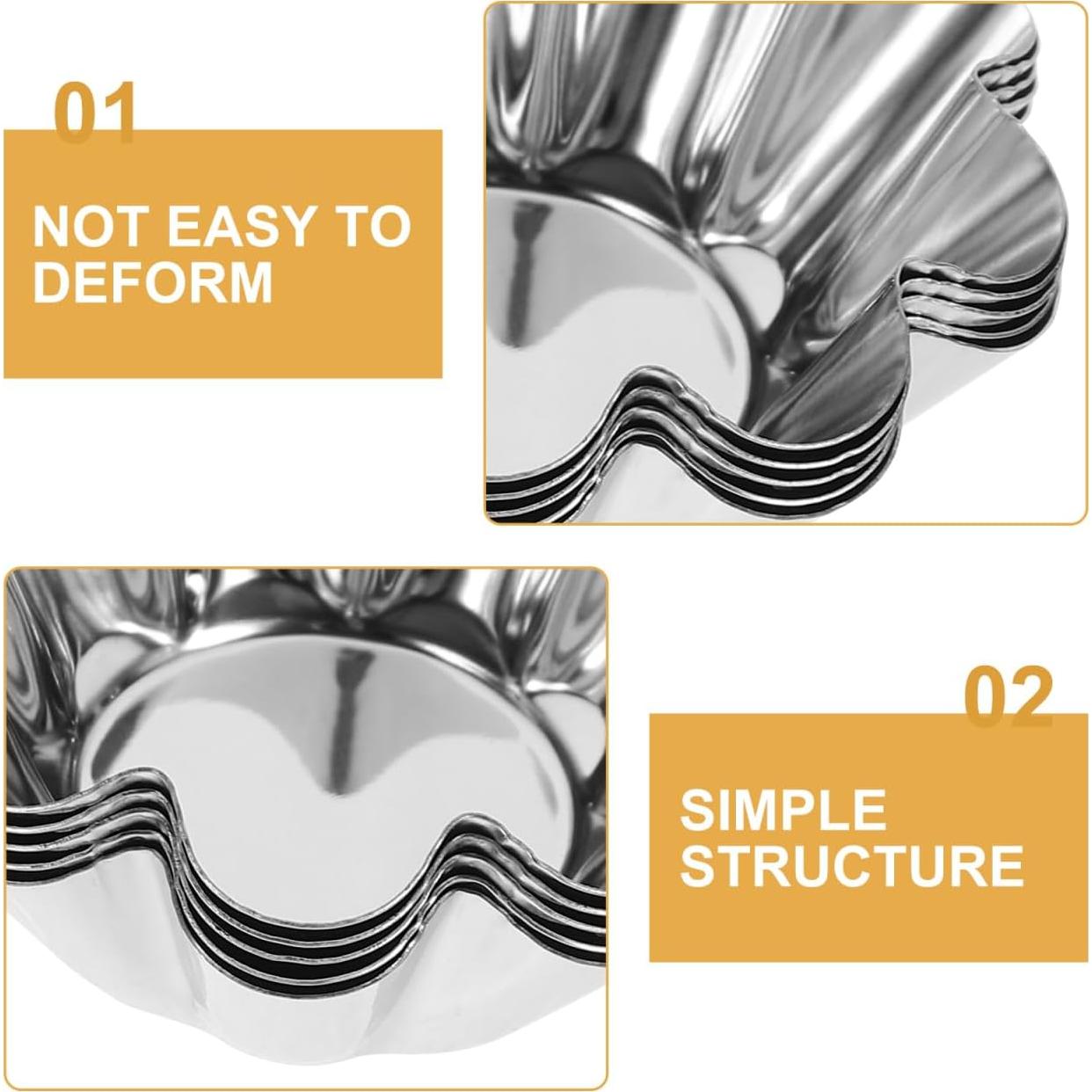 Molde para Tarta DOITOOL 12 Piezas Antiadherente 6.1 cm