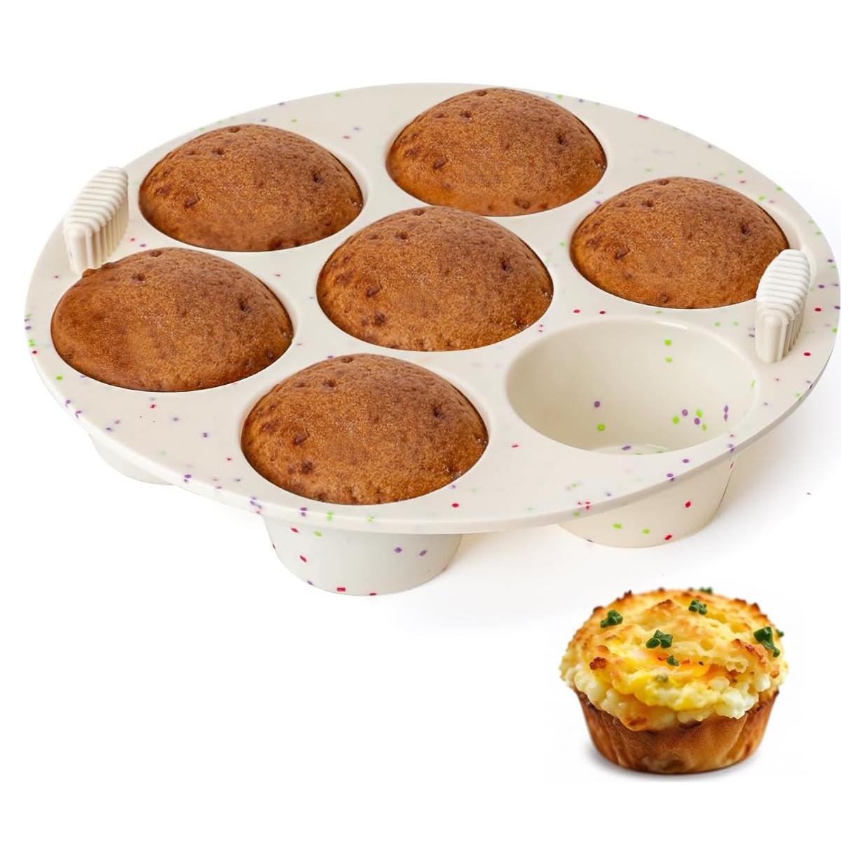 Molde de Silicona para Muffins CAKETIME 7 Tazas Antiadherente