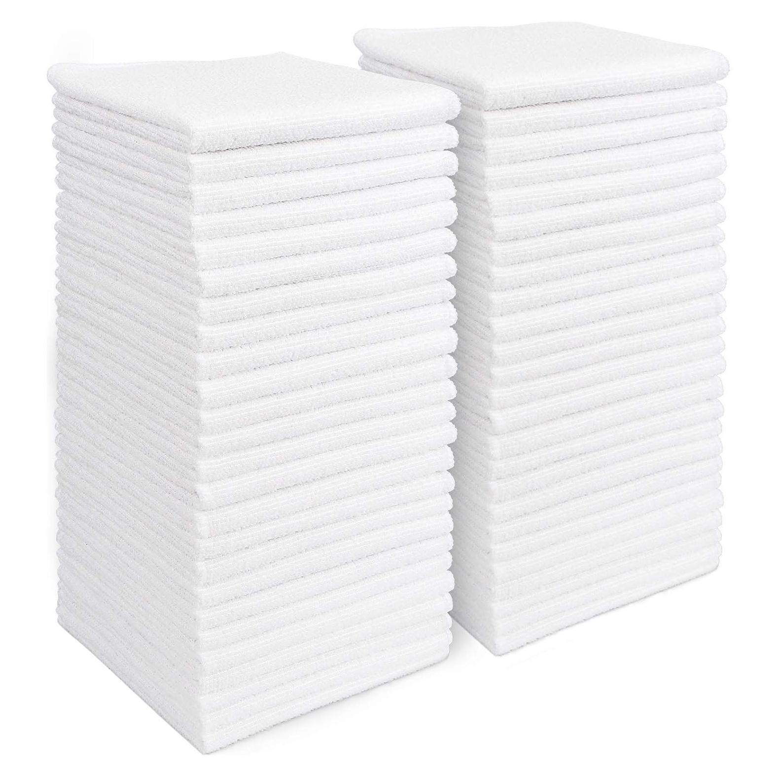 Paños de Microfibra AIDEA Blancos 50PK 29x29 cm