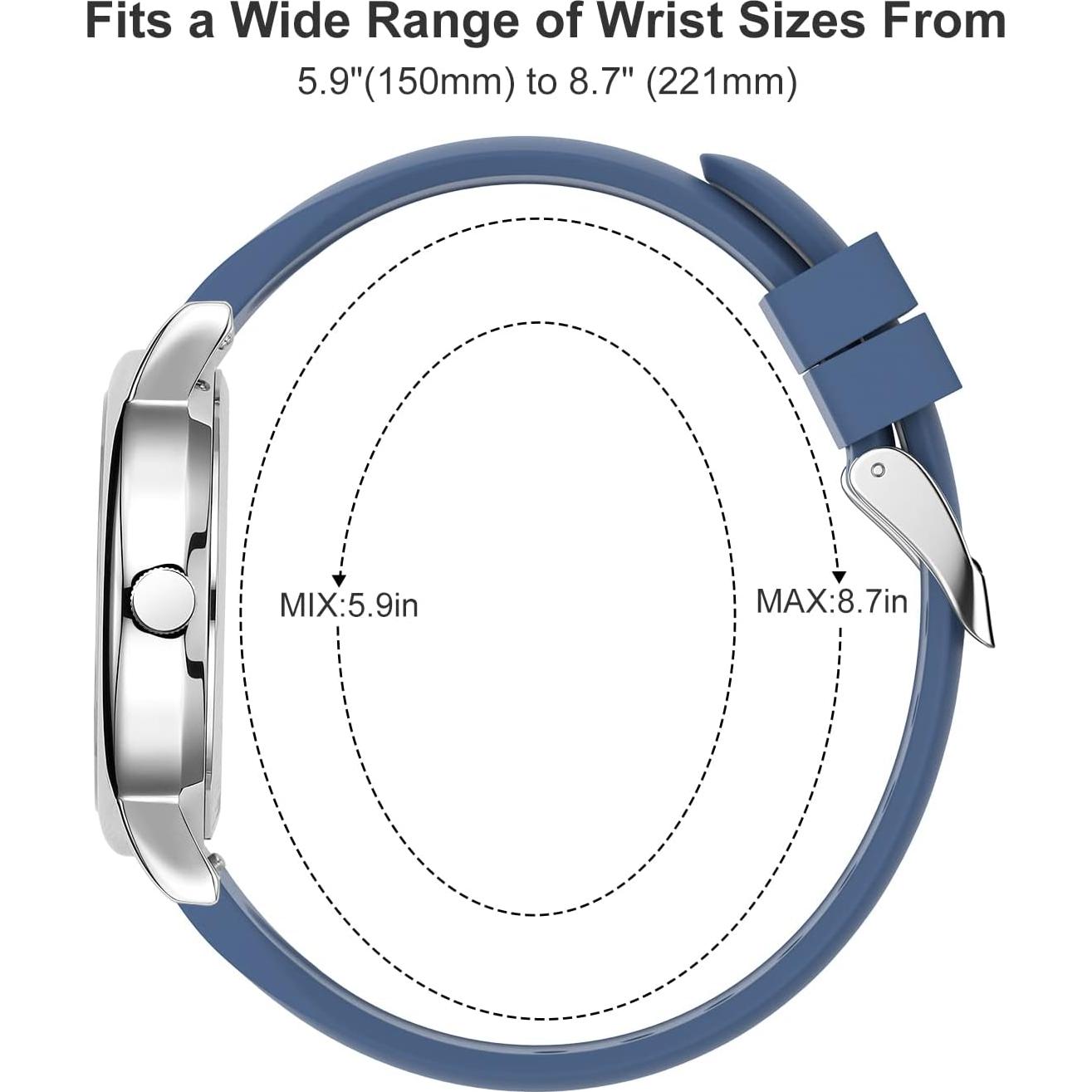 Reloj de Enfermera GOLDEN HOUR 38mm Luminosa Banda Silicona