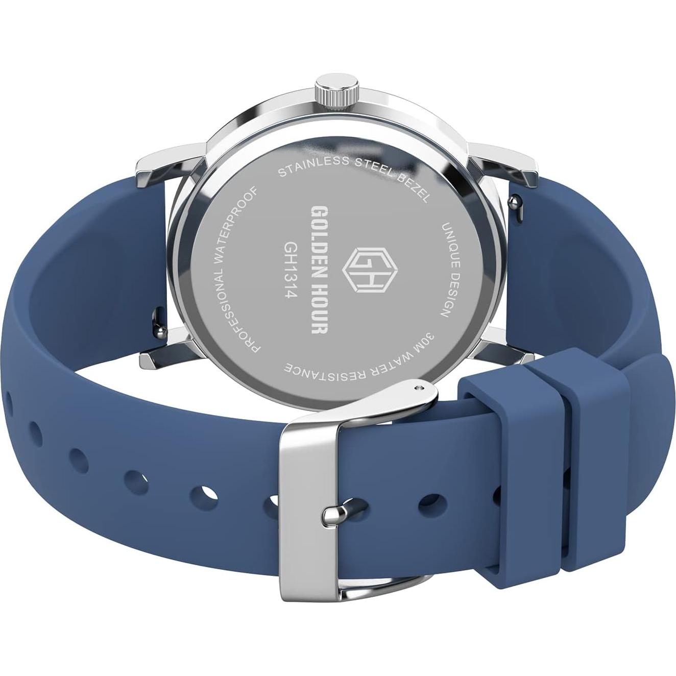 Reloj de Enfermera GOLDEN HOUR 38mm Luminosa Banda Silicona