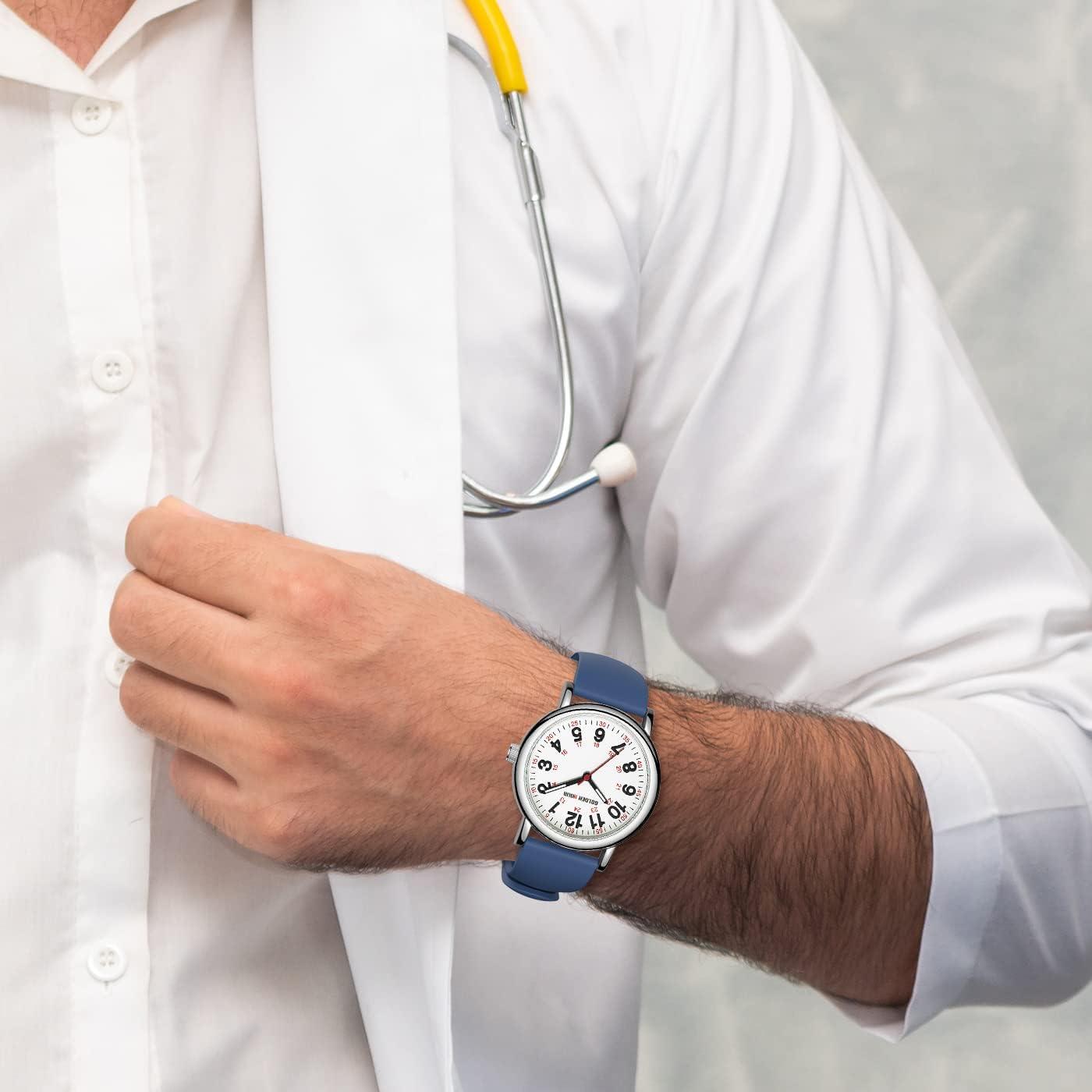 Reloj de Enfermera GOLDEN HOUR 38mm Luminosa Banda Silicona