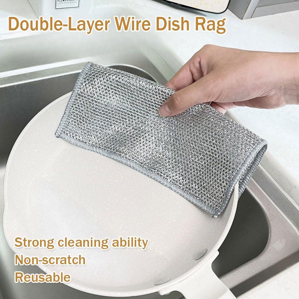 Paños de Cocina Cosyhive 10PCS Doble Capa Sin Rayones