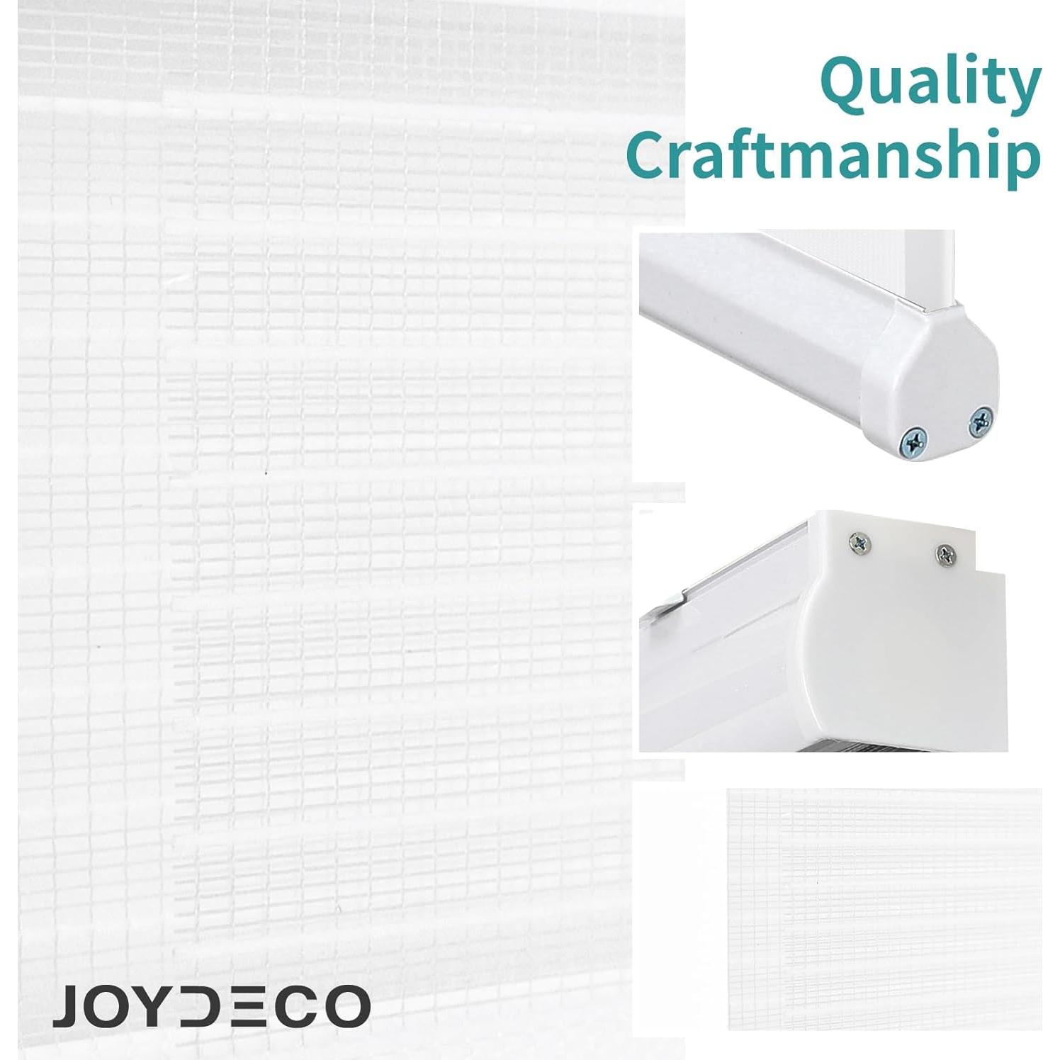 Persianas Zebra Sin Cable Joydeco 89x190 cm Blanco