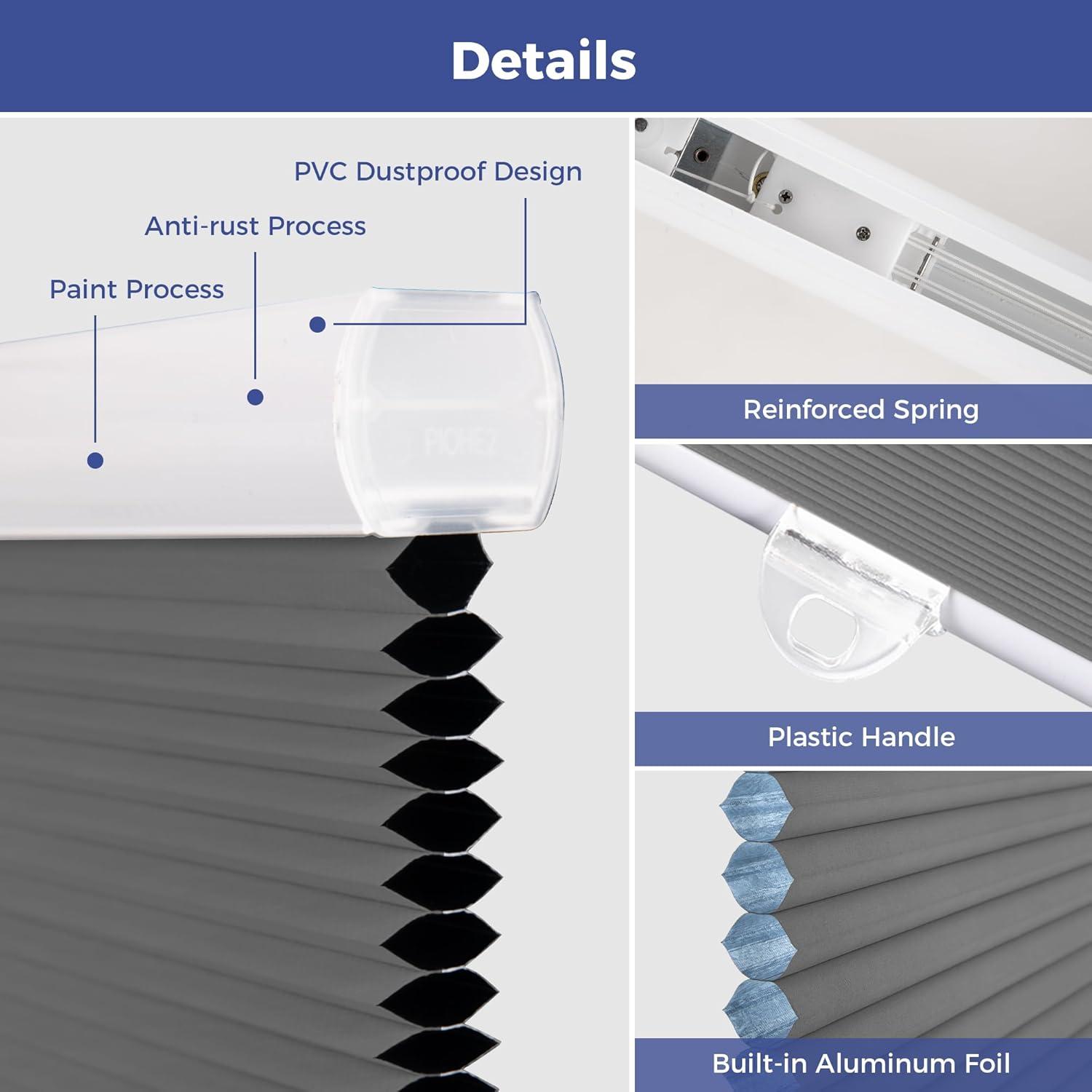 Persianas Celulares Allesin Blackout 34x64 cm Sin Cuerda