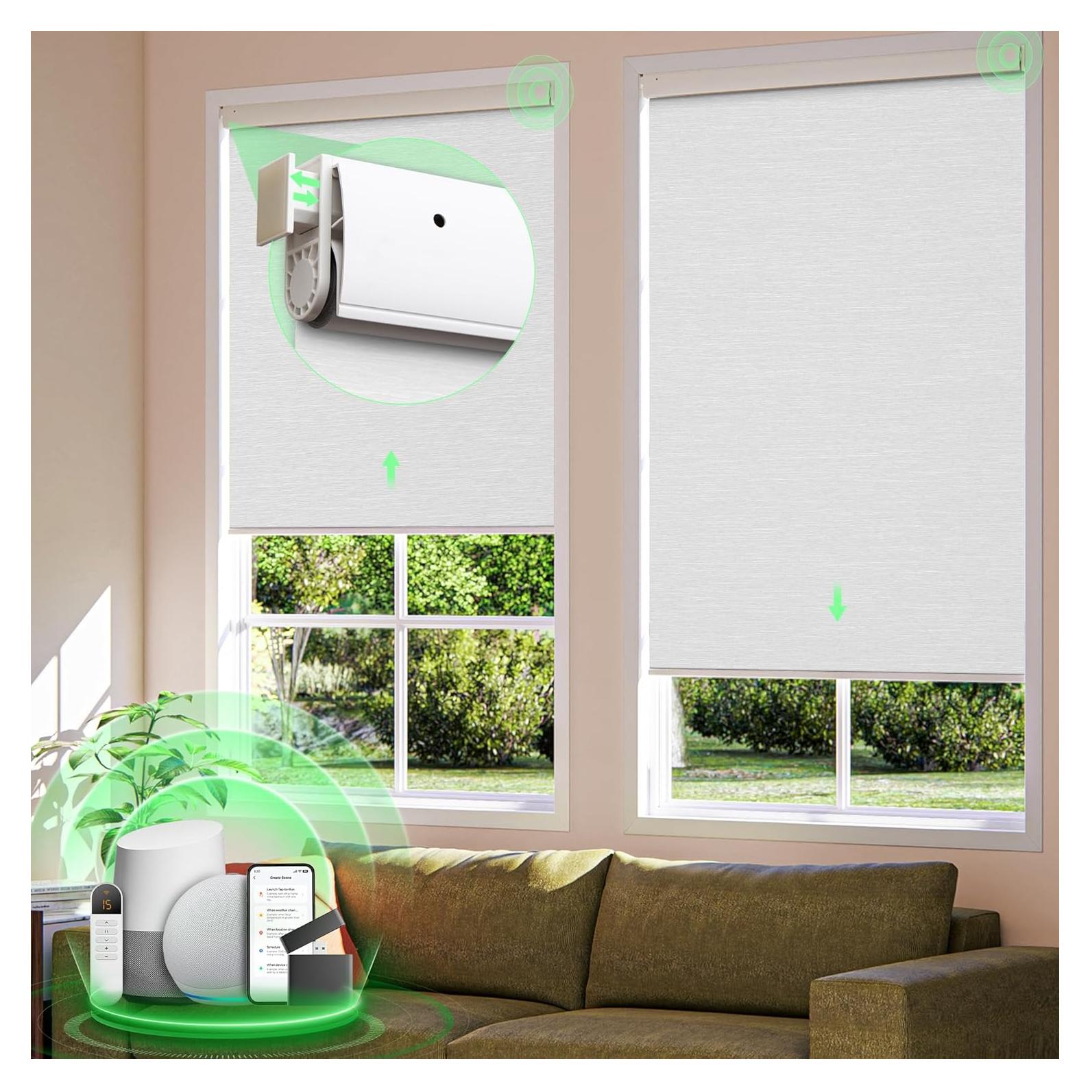 Persianas Motorizadas MUSCLEAREA 35x182,88cm Control Remoto