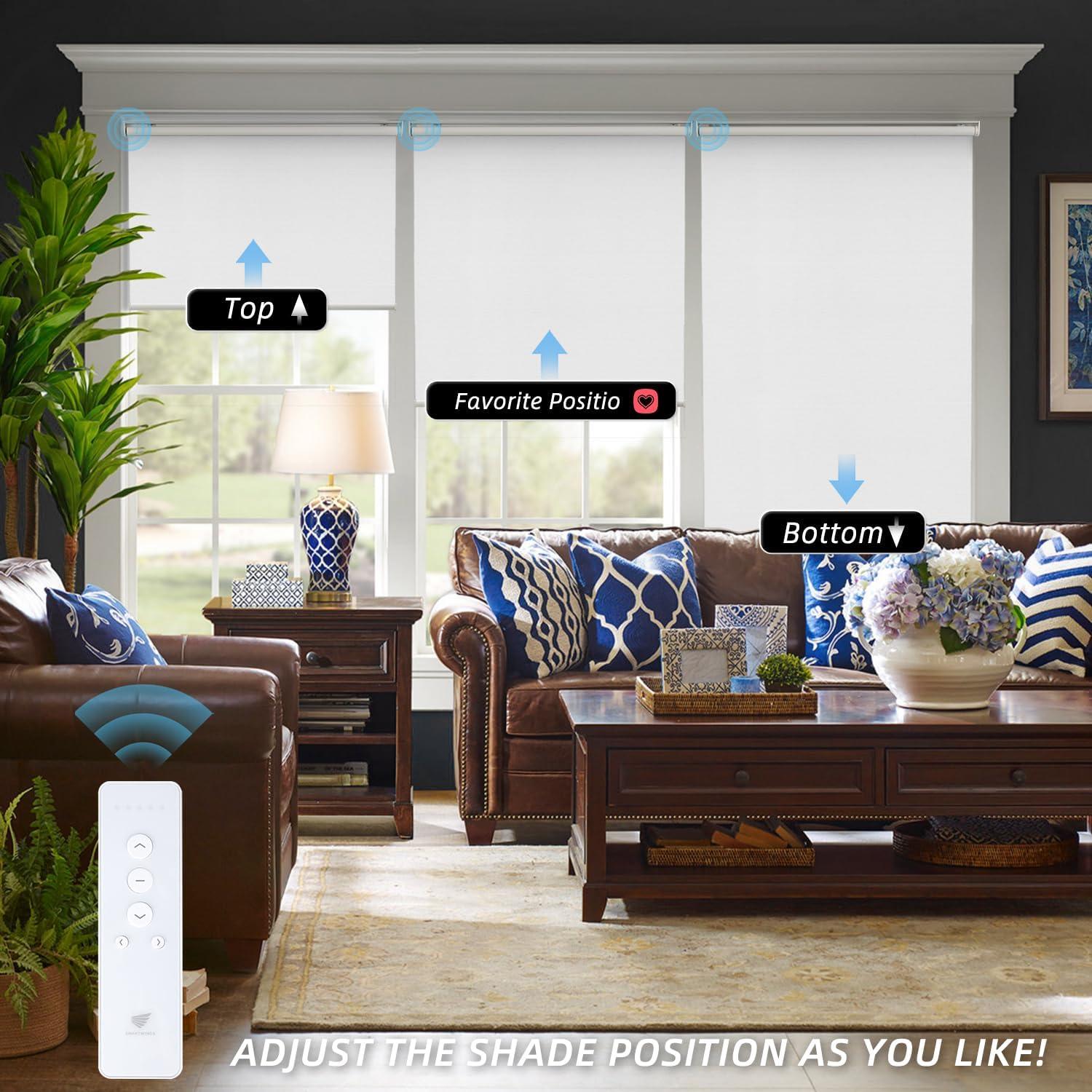 Persianas Motorizadas SmartWings 100% Oscurecimiento 120x180 cm