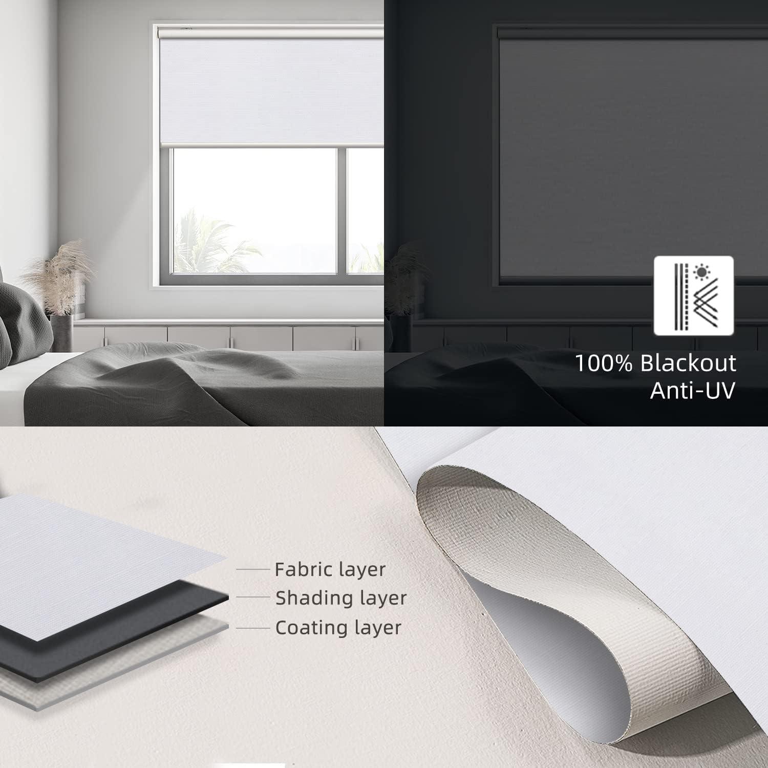 Persianas Motorizadas SmartWings 100% Oscurecimiento 120x180 cm