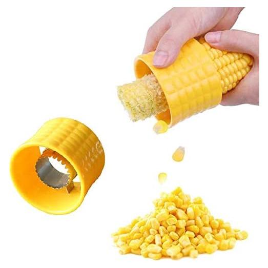 Desgranador de Mazorcas de Maíz Aeyistry Acero Inoxidable Amarillo