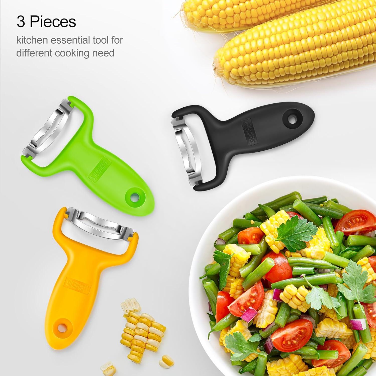 Pelador de Maíz KITCHPOWER Manual 3 Cuchillas Inoxidable