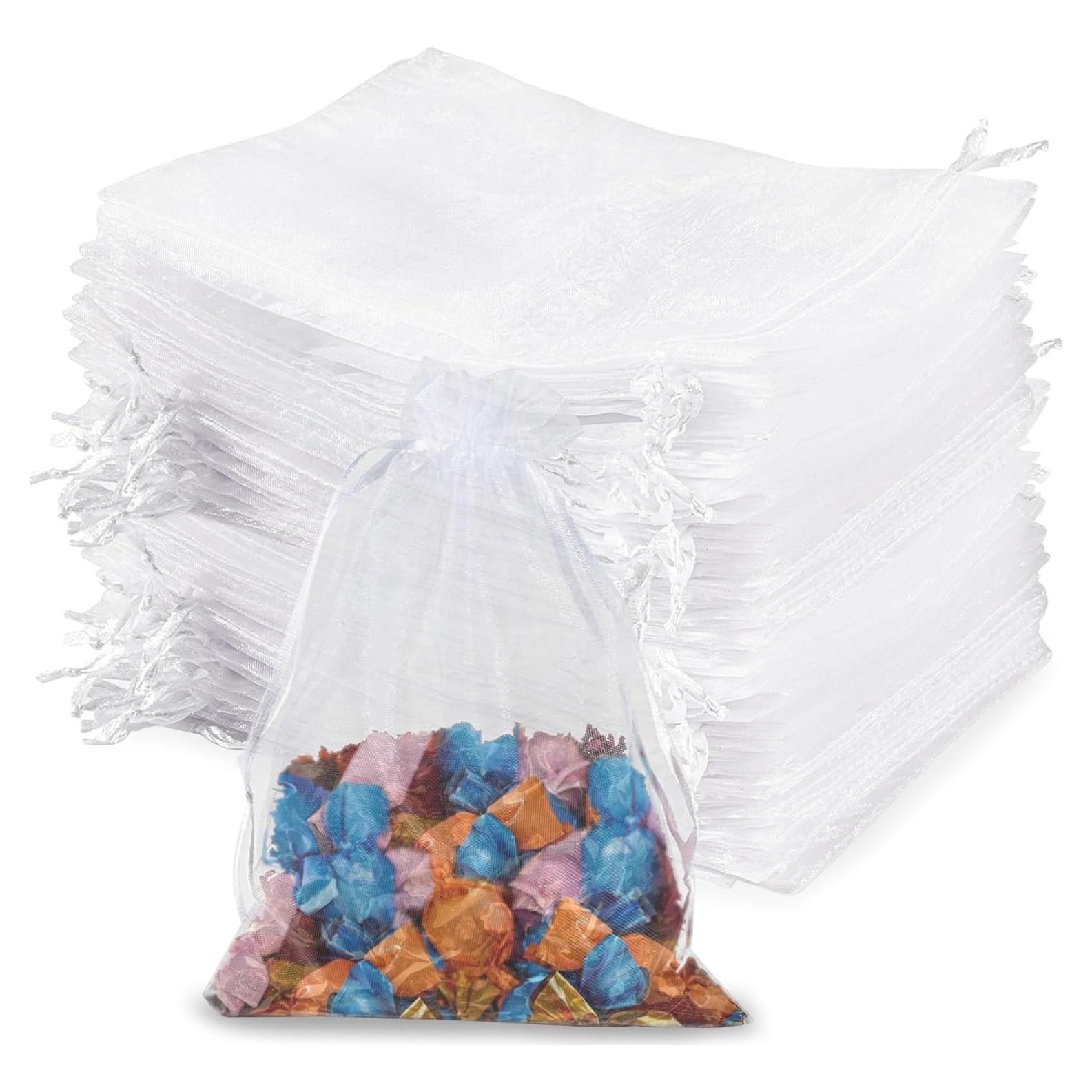 Bolsas de Organza Sukh 100PCS 13x18cm Cierre de Cuerda