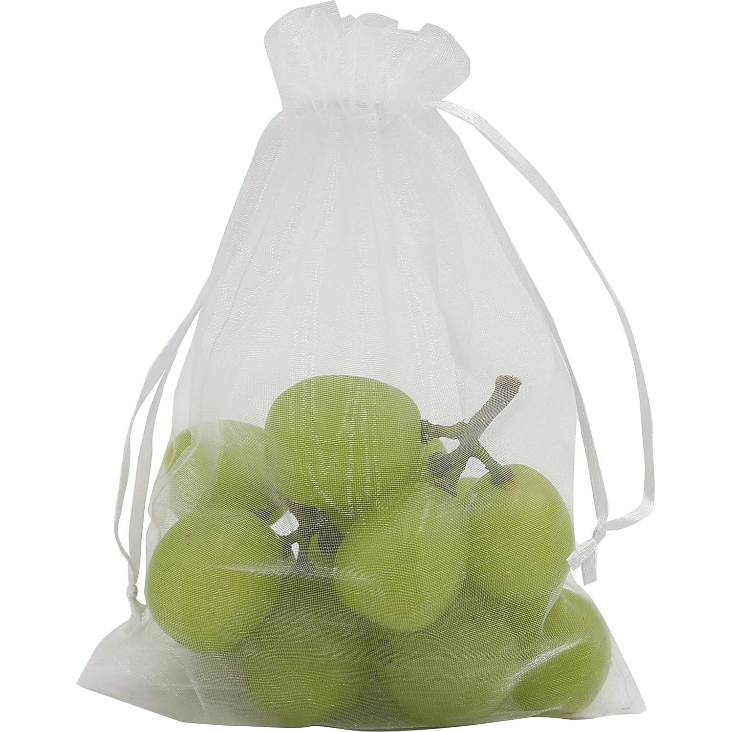 Bolsas de Organza Wudygirl 100pcs 13x18 cm Blancas