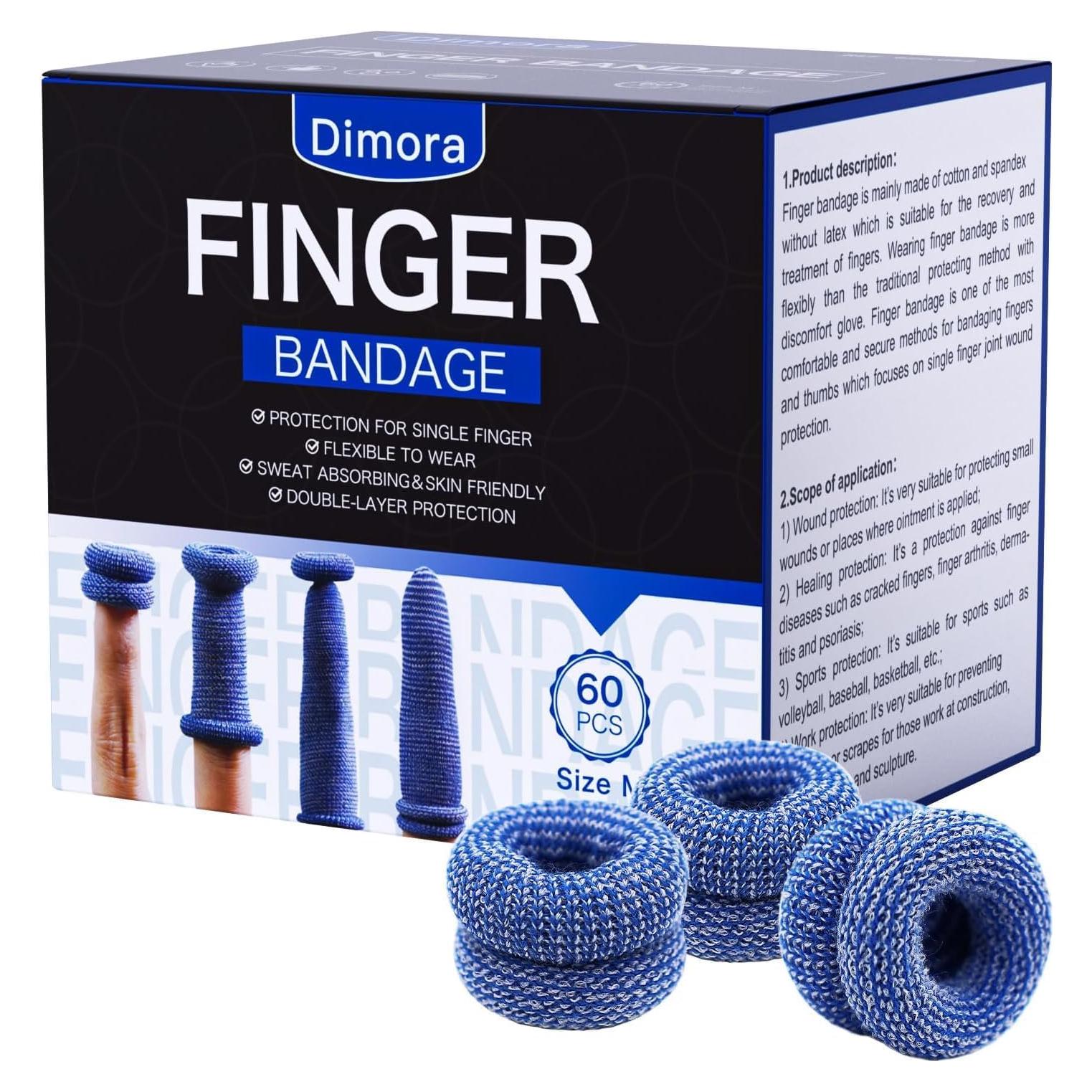 Protectores de Dedos Dimora Medianos 60 Unidades Azul